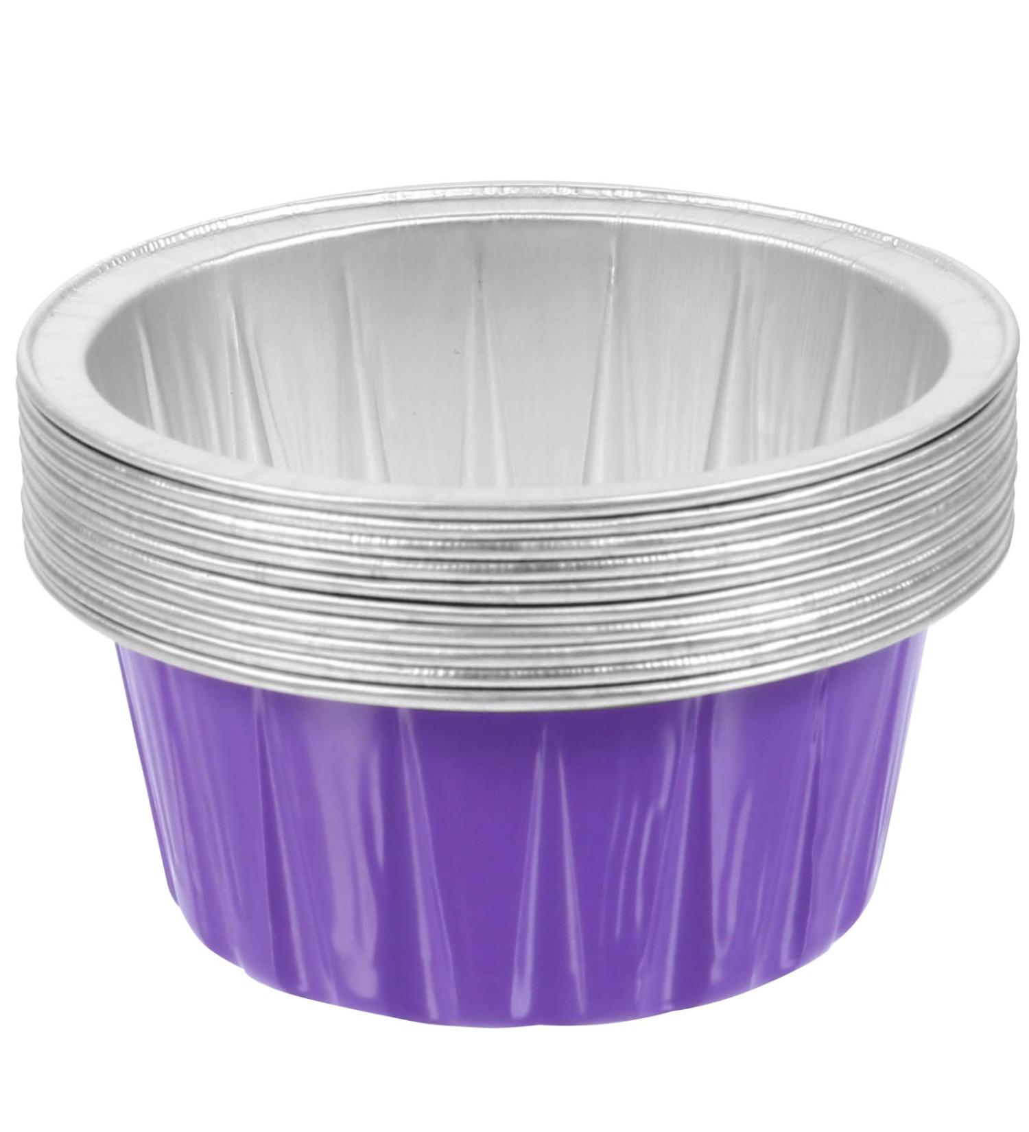 Portable 10-Hour Wax Melting Bowl | Hot Wax Warmer | Aluminum Foil Shell | Colorful Violet - 6.3x6.3cm - Buy Online on GoSupps.com