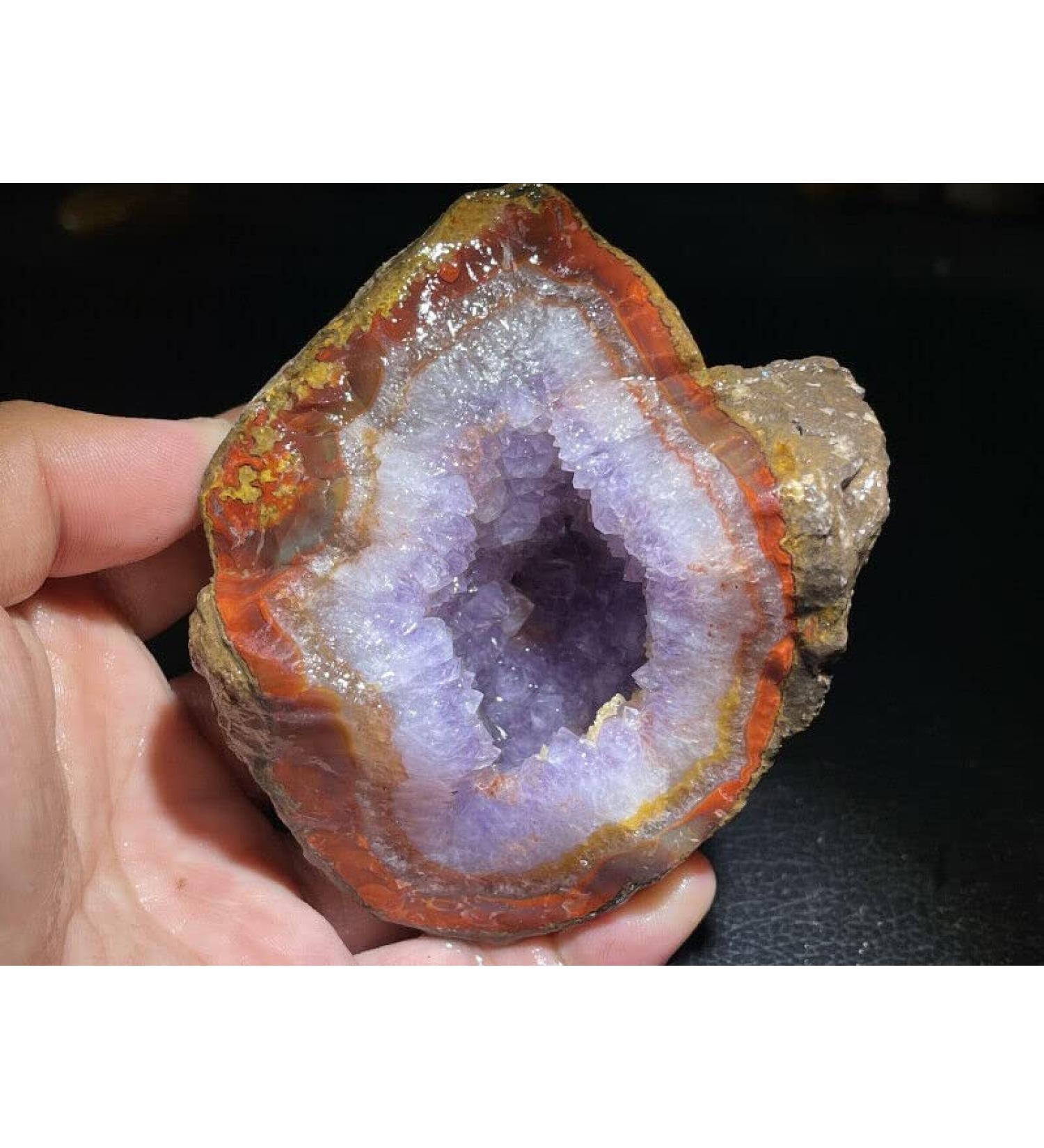 Natural Crystal Rough Natural Crystal Rough Red Battle Blood Agate Rough China Agate Crystal Achat Geode Specimen 461g RD36 - Buy Online on GoSupps.com