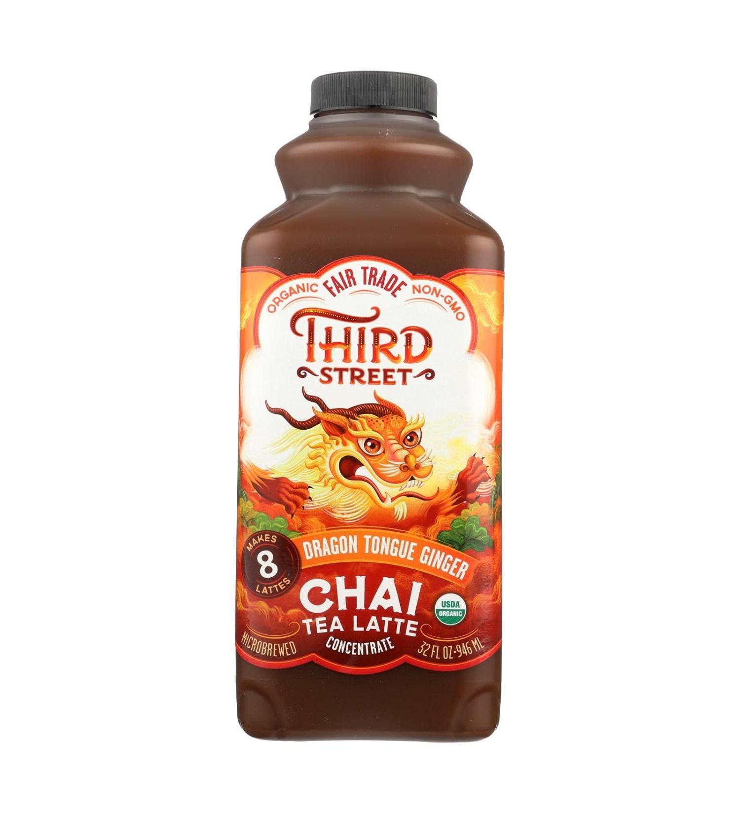 Third Street Chai Organic Concentrate - Dragon Tongue Ginger, 32 FZ (Pack of 6) - Buy Online on GoSupps.com