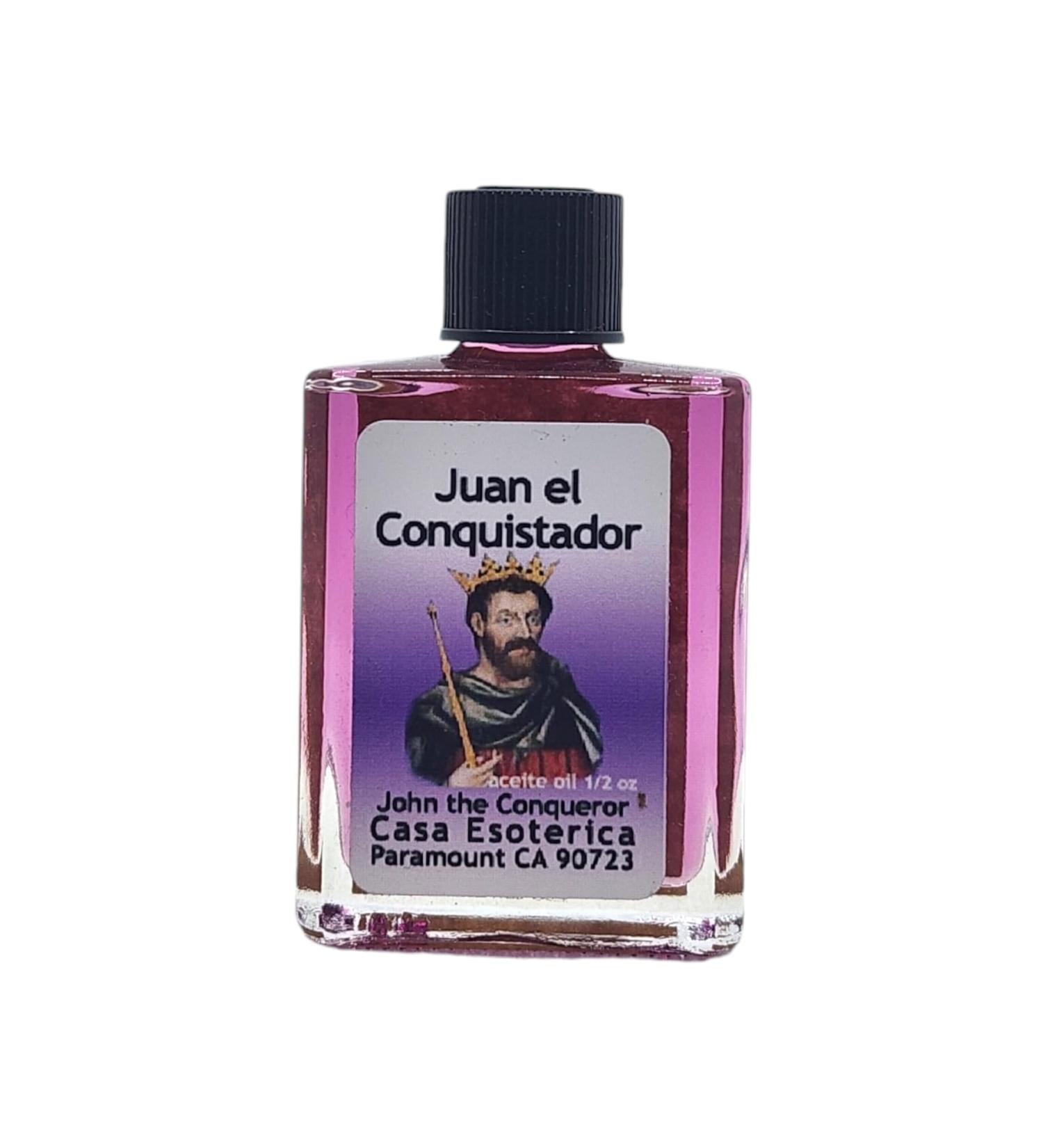 John The Conqueror Oil (Juan el Conquistador Aceite) Spiritual Anointing Oil by CASA ESOTERICA MAGICK SPACE-0.5 FL OZ (1 Pack)