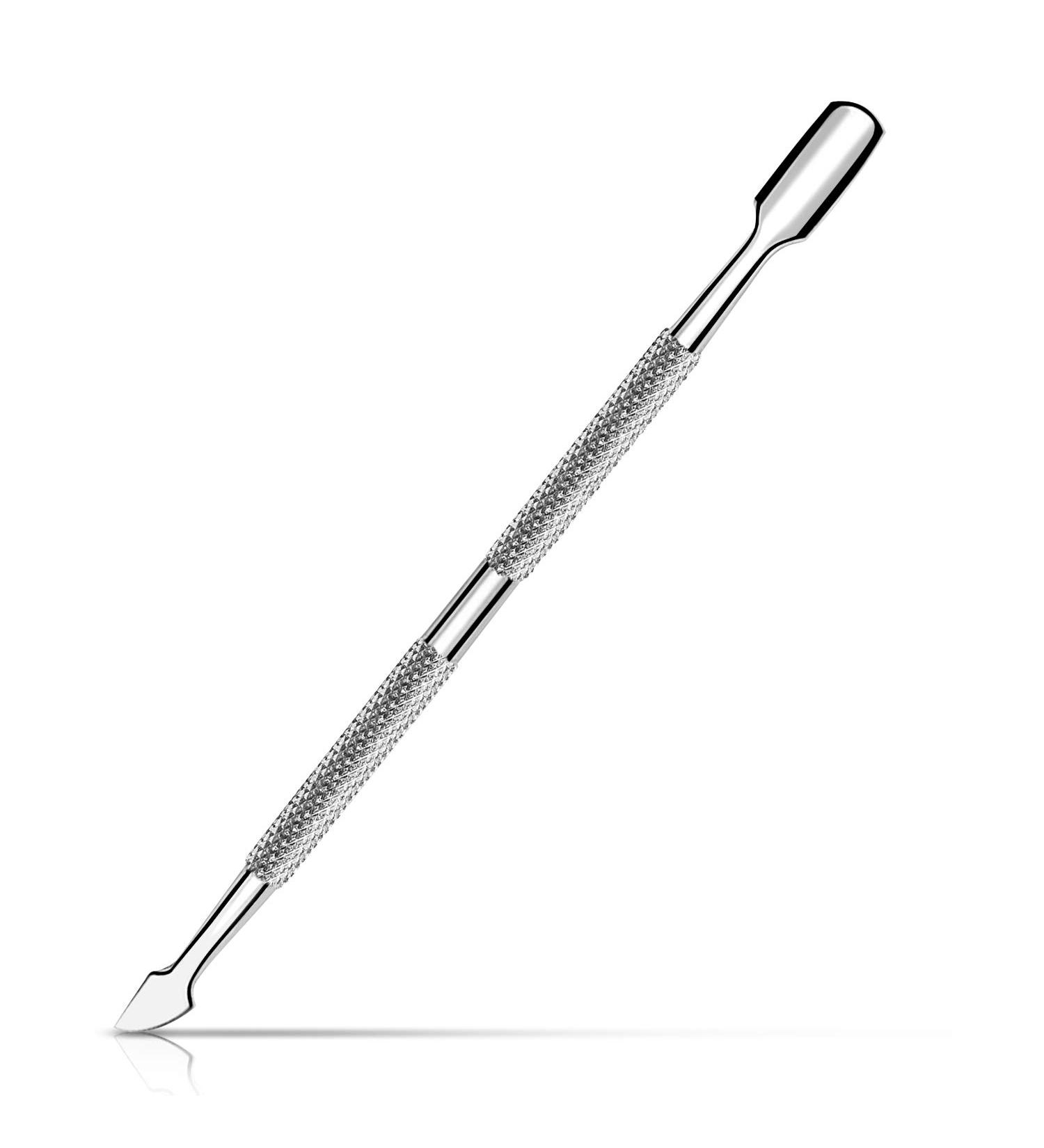 NICEMOVIC Pro Cuticle Pusher & Spatula 2-Sided Stainless Steel Tool for Gel Nail Polish Removal International Shipping Available - Buy Online on GoSupps.com