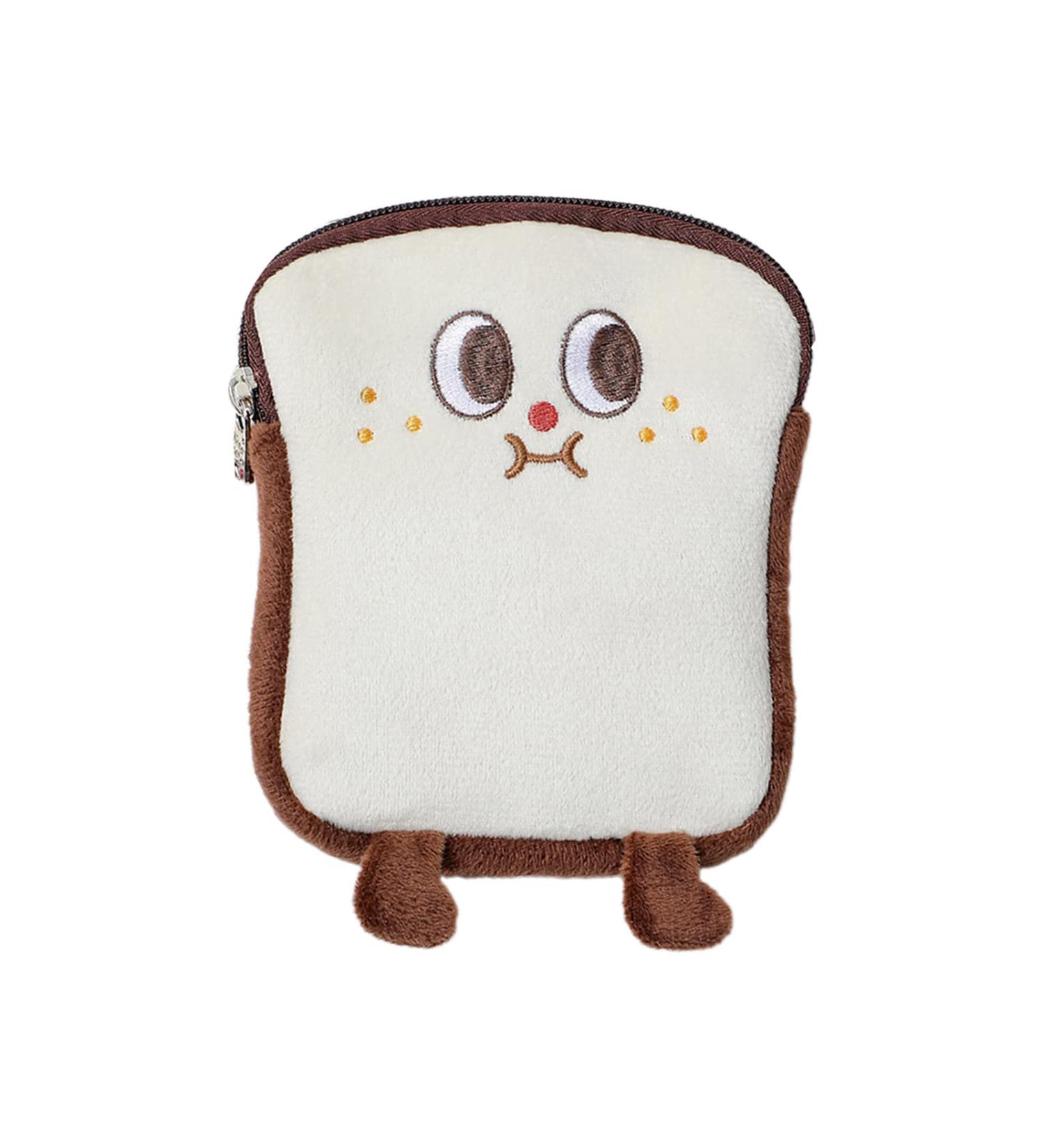Plumdrop Nette Toast Reusable Sanitary Pad Bag | Eco-Friendly Organizer for Women | Brown Storage for Napkins & Make-Up - Buy Online on GoSupps.com