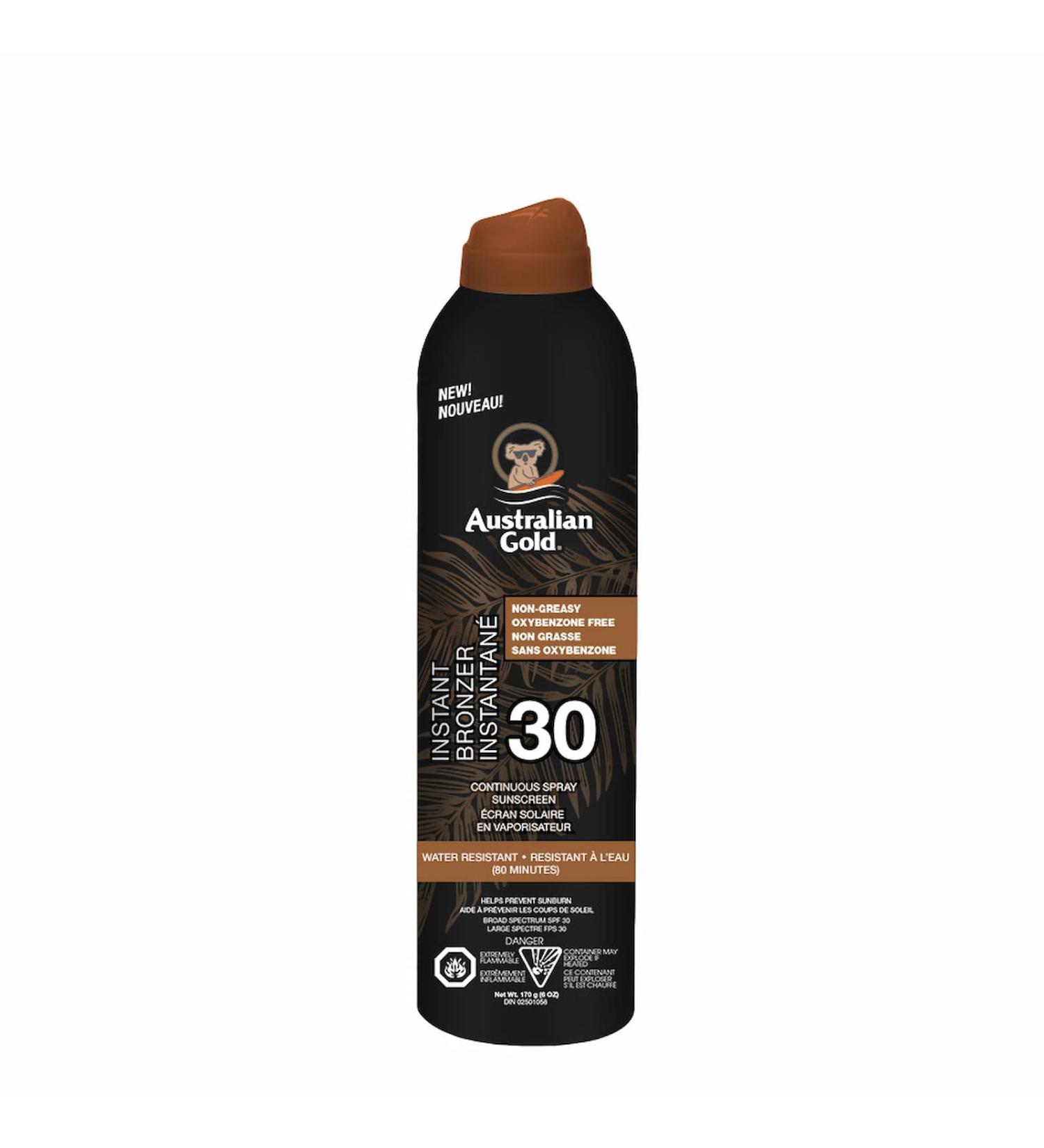 Australian Gold SPF 30 Continuous Spray Bronzer - Buy Online on GoSupps.com