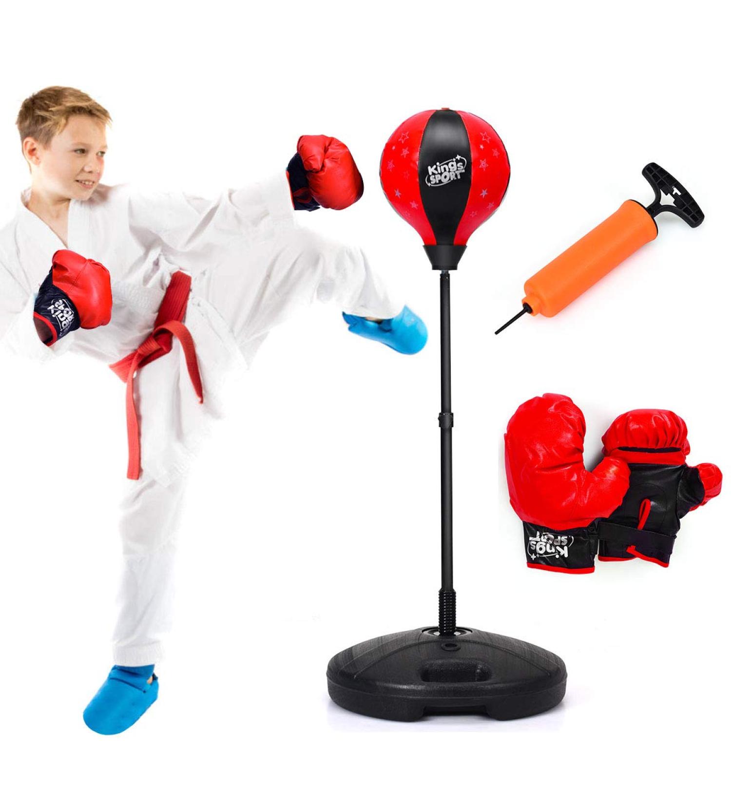 Costzon Height Adjustable Punching Bag with Gloves and Hand Pump - Freestanding Boxing Set for Adults, Teens, and Kids - Speed Training and Exercise - ASTM Approved (48.5 Height) - Buy Online on GoSupps.com