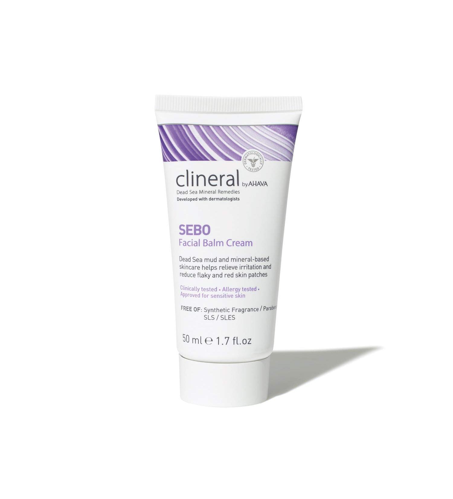 AHAVA CLINERAL SEBO Facial Balm Cream 50ml - Soothing Hydration for All Skin Types | International Shipping Available - Buy Online on GoSupps.com
