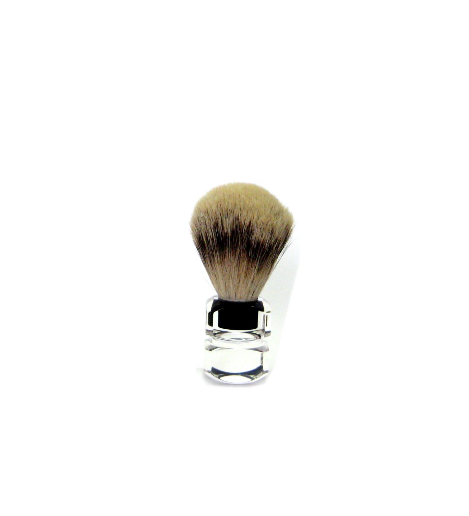 Golddachs shaving brush acrylic 100% pure badger silver plucked hair