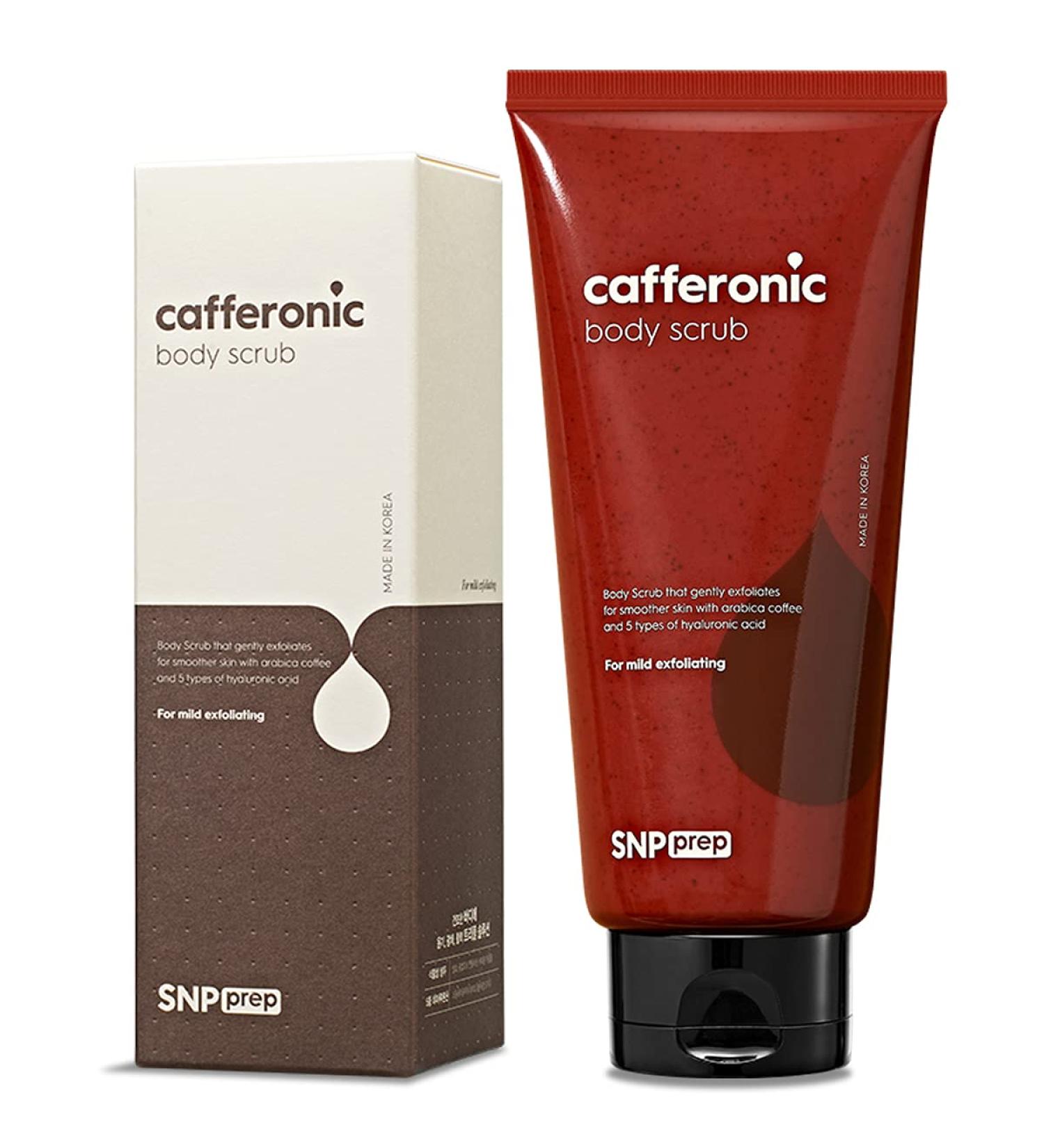 SNP Cafferonic Coffee & Walnut Body Scrub - Exfoliating & Moisturizing - Korean Cruelty-Free Skin Care - Buy Online on GoSupps.com