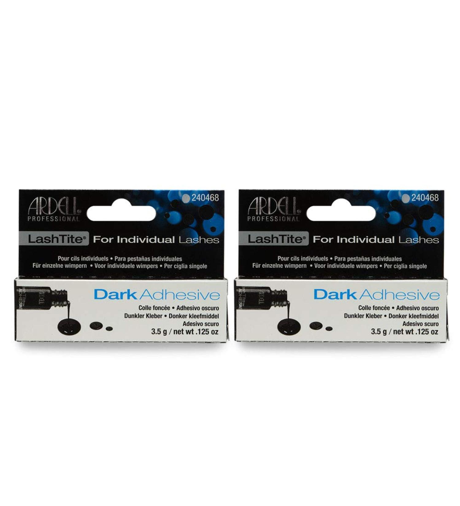 Ardell LashTite Adhesive Dark 2 Pack - Secures Individual Fake Lashes for Weeks - 0.125 Oz - Buy Online on GoSupps.com