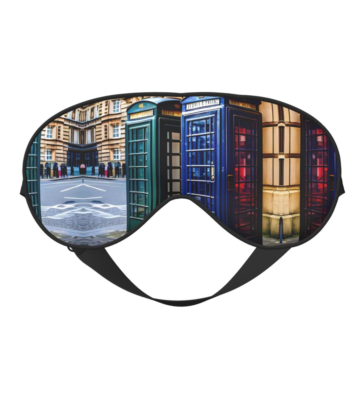 British Phone Booth Soft Sleep Eye Mask Female Breathable Eye Patch Perfect for Travel and Relaxation - Buy Online on GoSupps.com