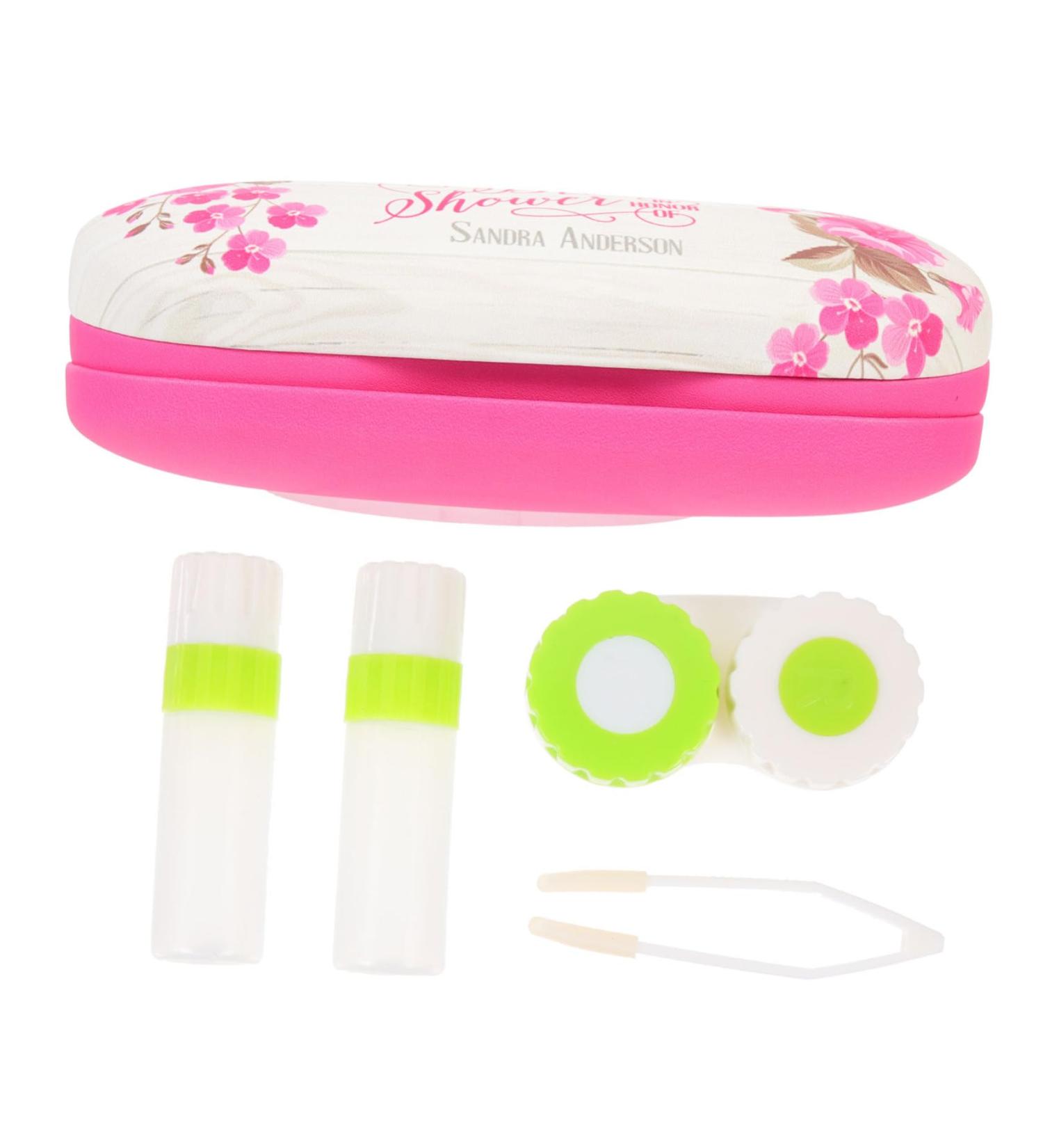 Iwowhero Double-Sided Glasses Case & Terrarium for Kids - Travel Contact Lens Holder & Tweezers - Pink 16.5x7x5.5cm - Buy Online on GoSupps.com