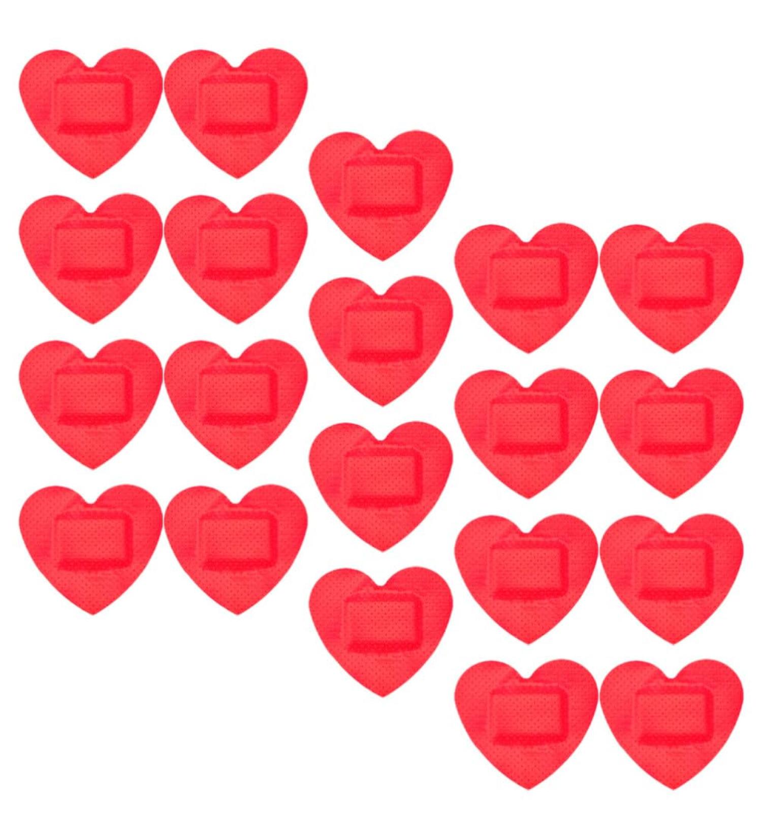 Sosoport 60pcs Heart Stickers Patches - Waterproof Self-Adhesive Cartoon Bandages for Care | Bulk Breathable Protective Patches - Buy Online on GoSupps.com