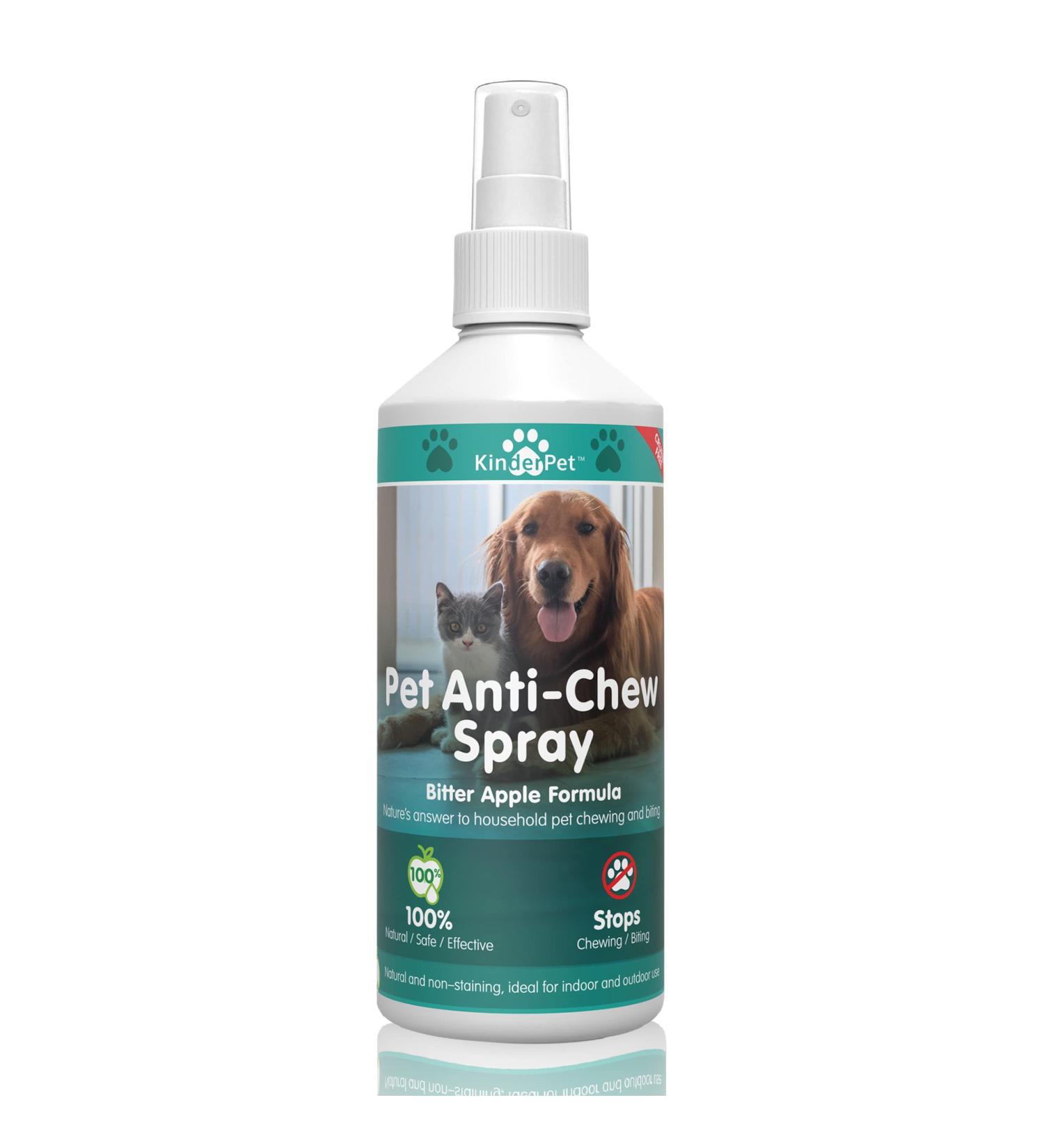 KinderPet Eco Anti Chew Bitter Apple Spray for Dogs Cats Stop Chewing Biting Barking Alcohol Free Formula Pet Puppies Dogs 250ml - Buy Online on GoSupps.com
