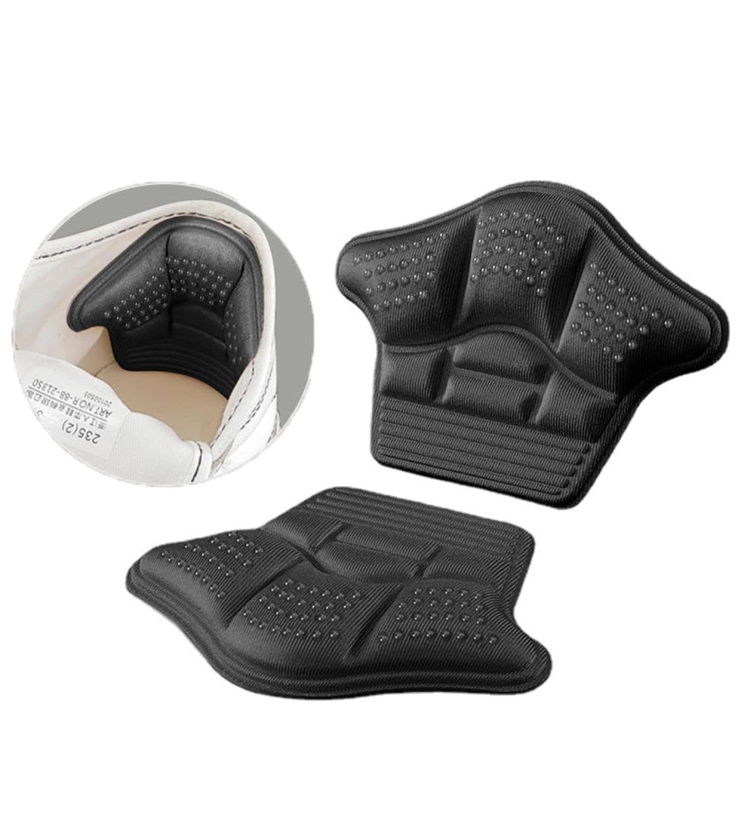 Buy Heel Grips Inserts - Prevent Heel Pain & Slipping for Loose Shoes | 4 Pairs Black for Men & Women - Buy Online on GoSupps.com