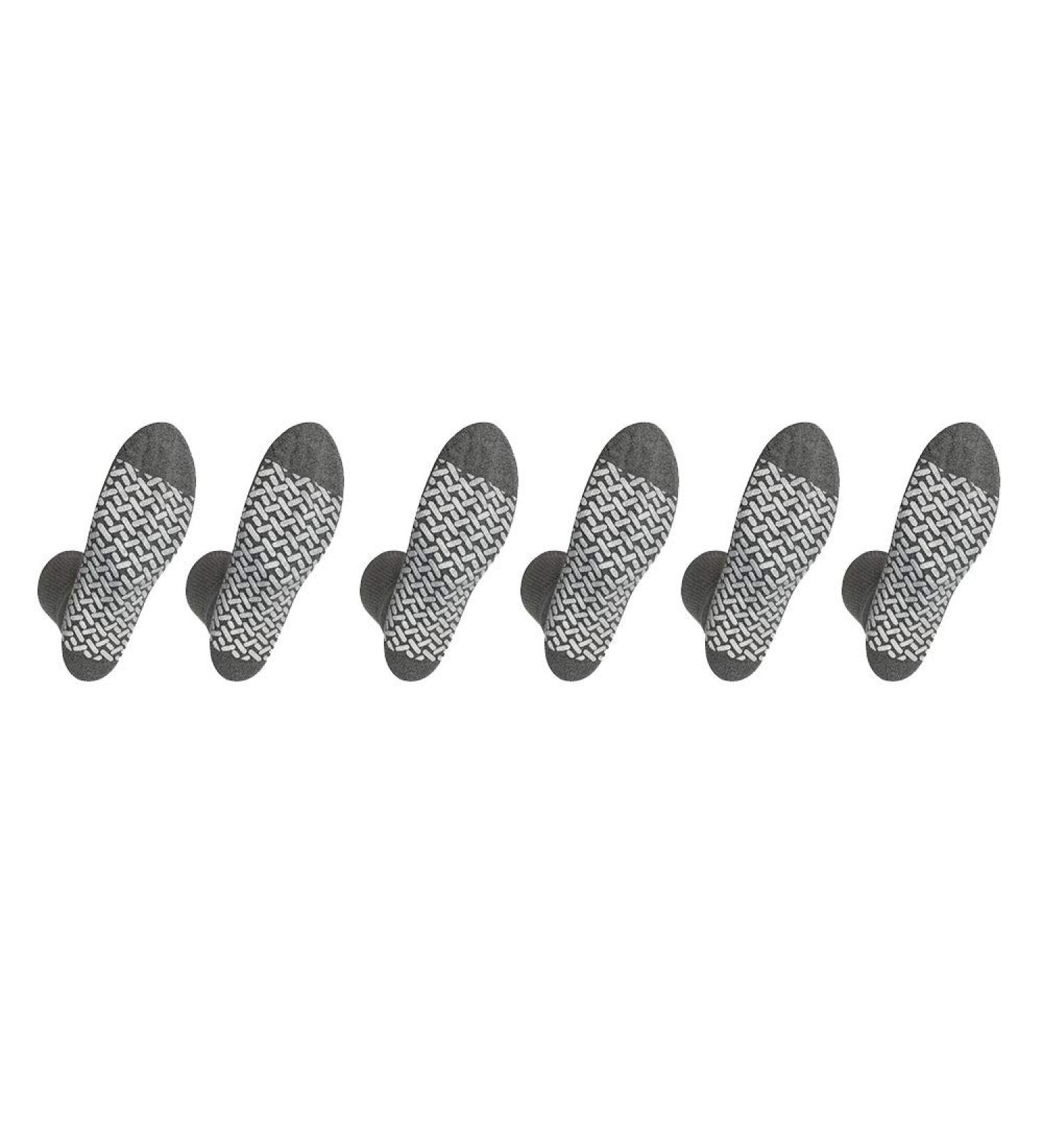 Noble Health Care Diabetic Non Skid Hospital Slipper Socks (12 Pack) - Gray, Size 9-11 - Buy Online on GoSupps.com