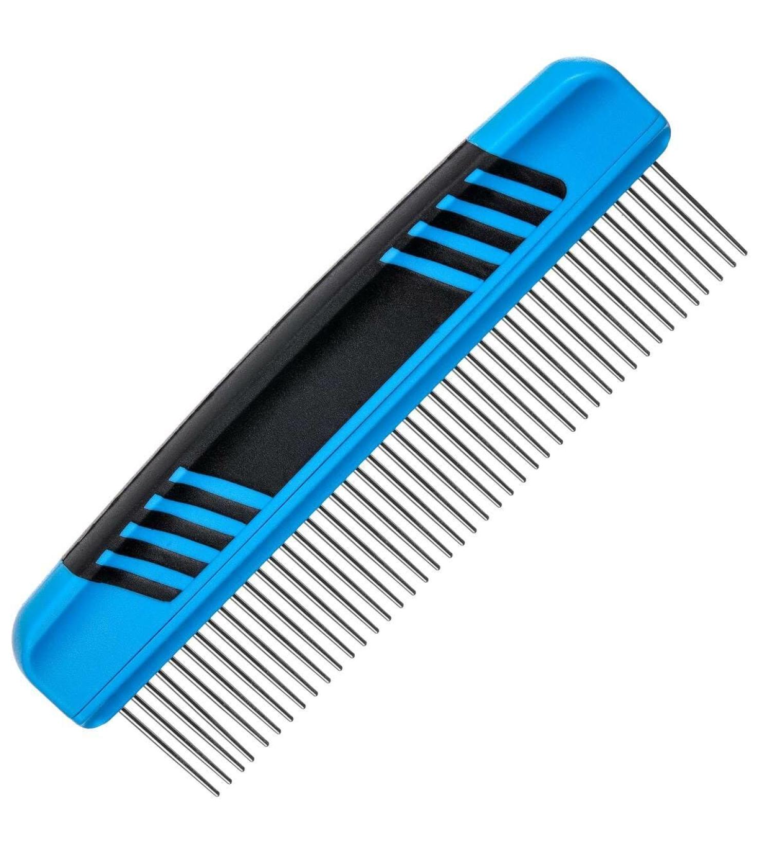 GROOM PROFESSIONAL Rotating Tooth Dog Comb - Dog Grooming Comb - Features Spring Controlled Teeth which Retract & Rotate with the Contours of the Body - Helps Reduce Hair Pulling