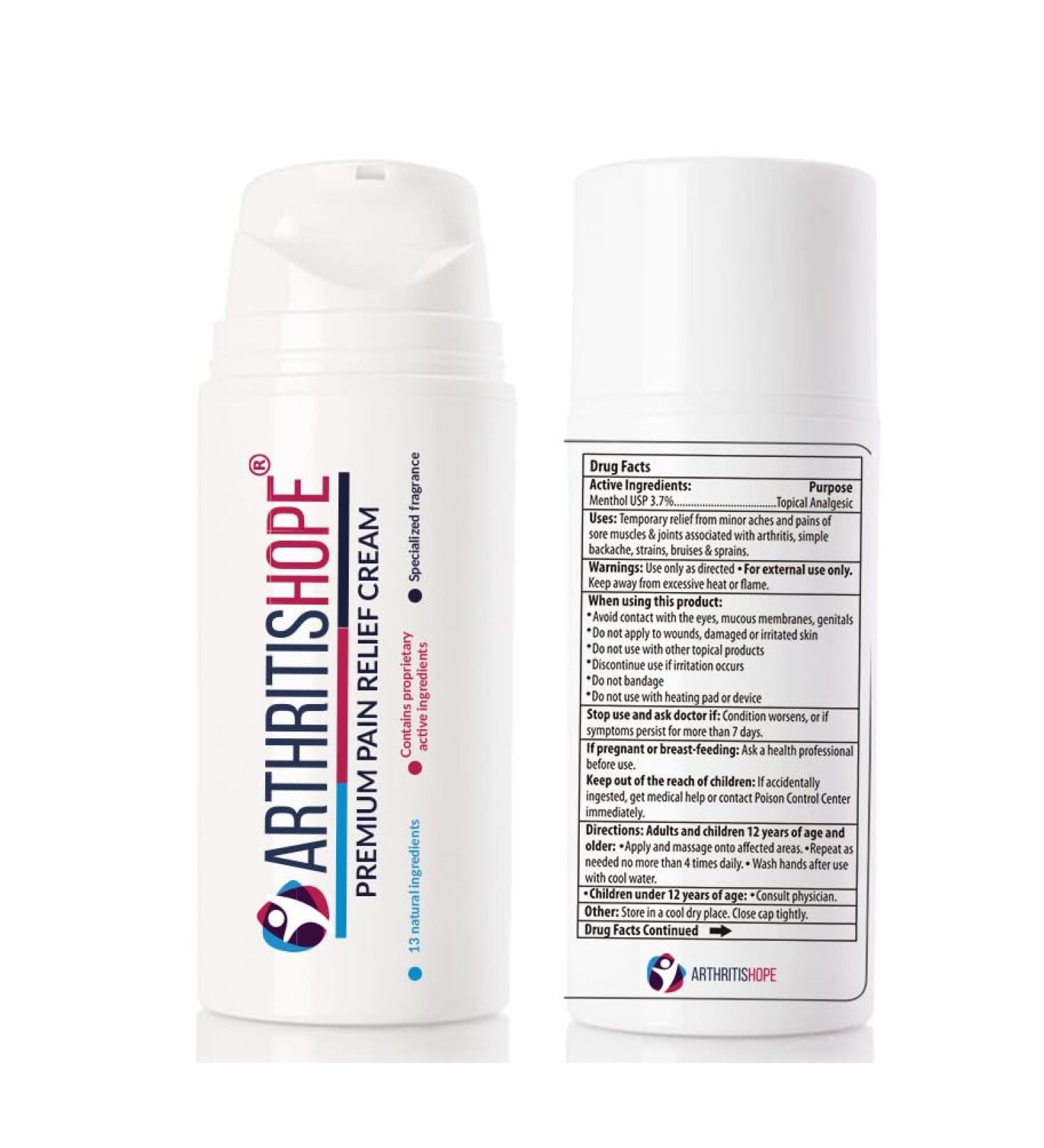 Buy Premium Pain Relief Cream - Natural Arnica & Calendula Ointment for Neck Back Carpal Tunnel & Knee Arthritis Pain Relief - Buy Online on GoSupps.com