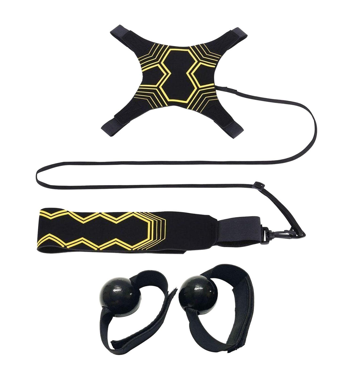 Yuhoo Volleyball Training Aid - Adjustable Waist Belt for Serving, Setting, Spiking, and Arm Swing - Soccer & Volleyball Hitting Trainer - Black - Buy Online on GoSupps.com