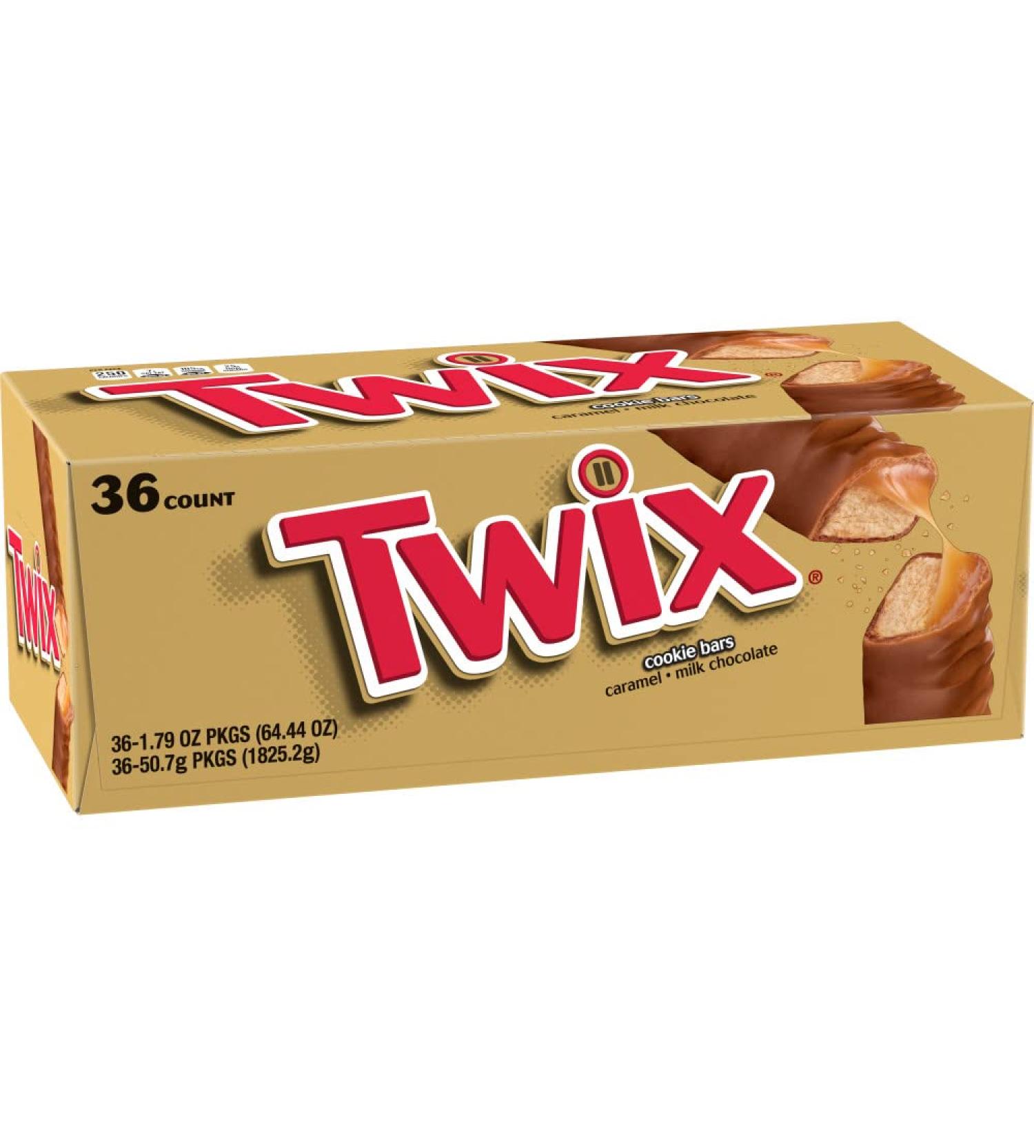 Twix Caramel Chocolate Cookie Candy Bar 36 ct - Full Size Pack of 1 - Buy Online on GoSupps.com