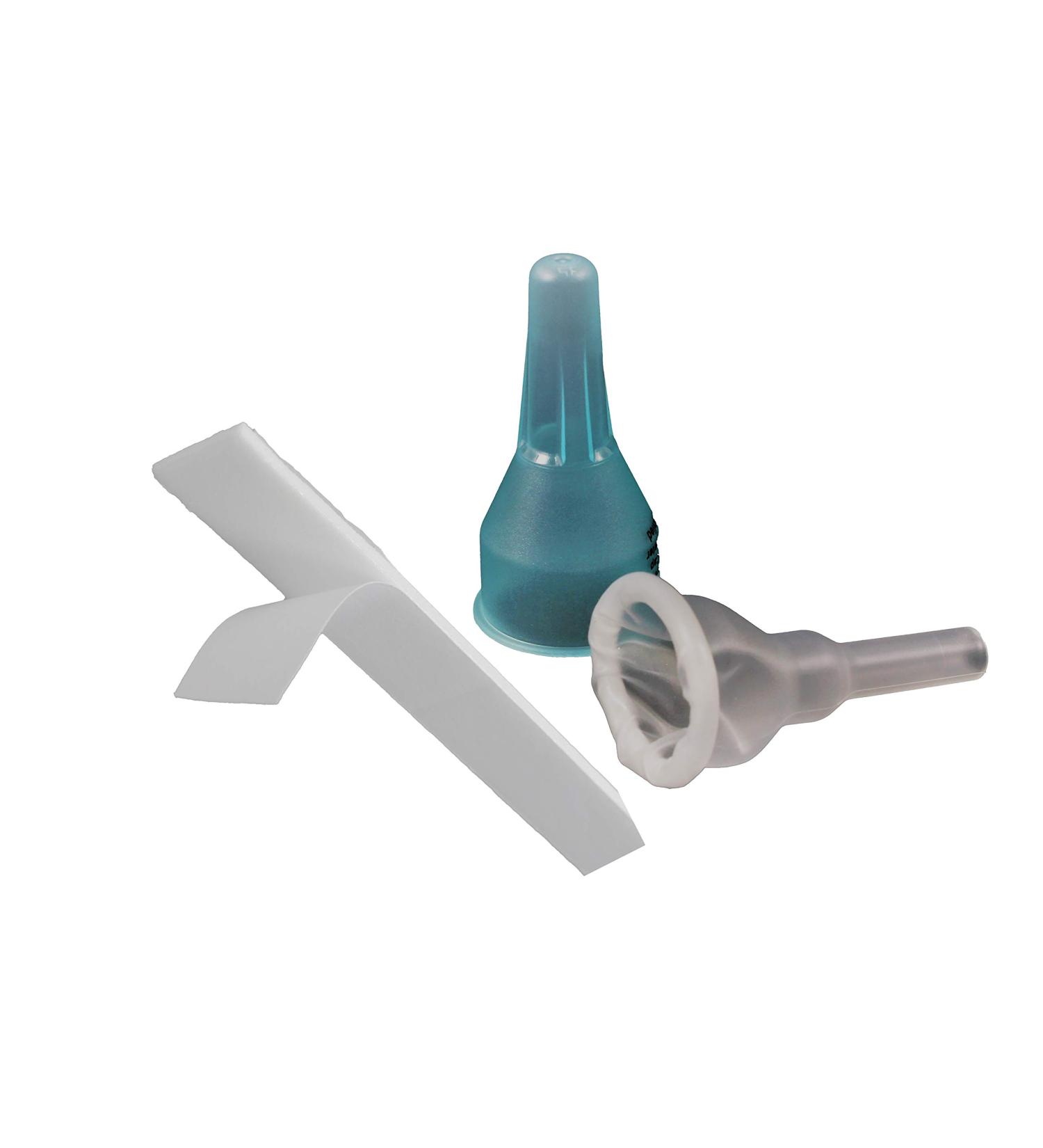 25-Units Silicone Urinal Bag Male External Catheter Single use with Adhesive Strip (Large 30 mm 1.2 Inches) - Buy Online on GoSupps.com