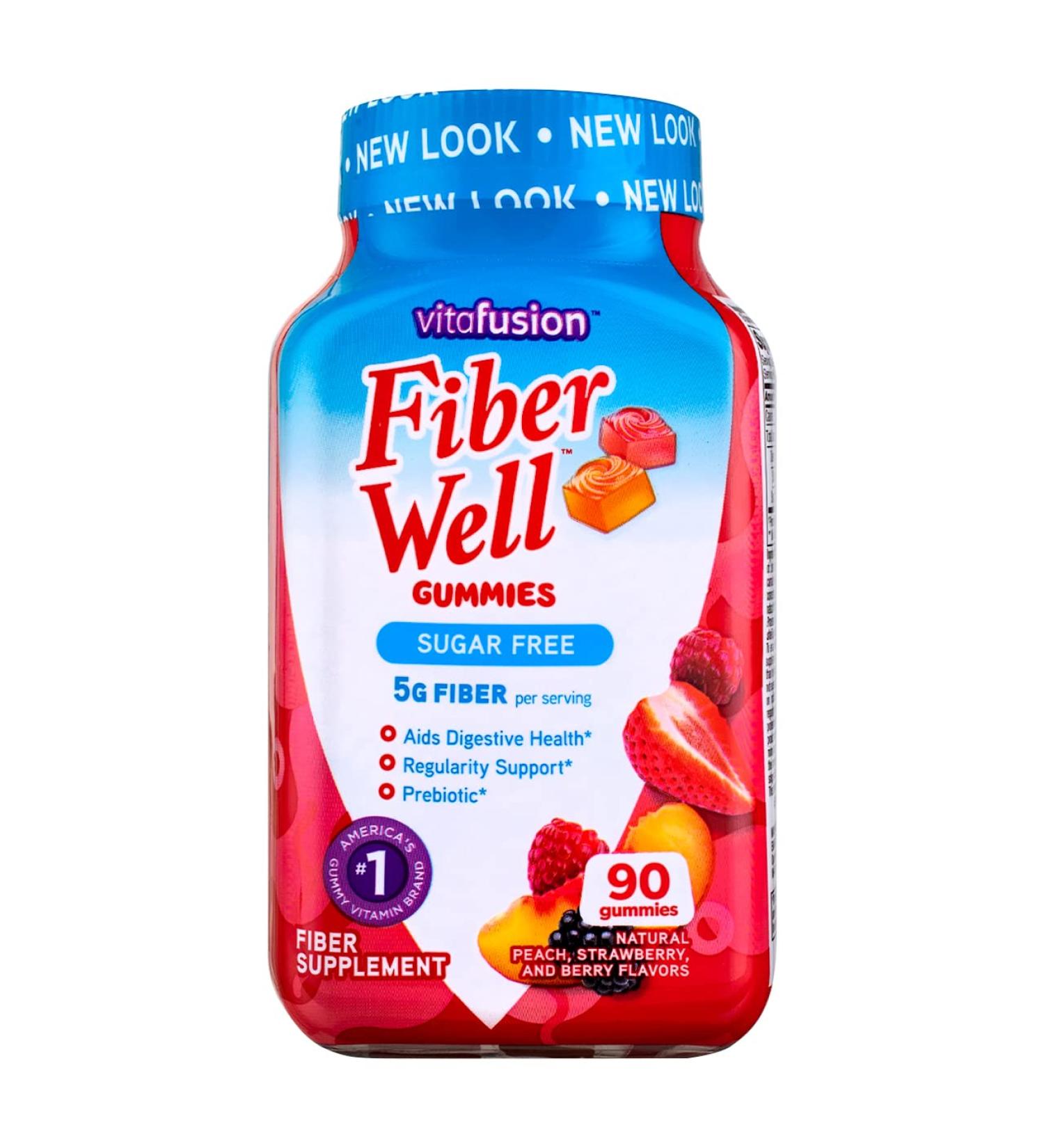 VitaFusion Fiber Well Gummies - Assorted Flavors - 90 Gummies (Pack of 3) | Fiber Supplement - Buy Online on GoSupps.com