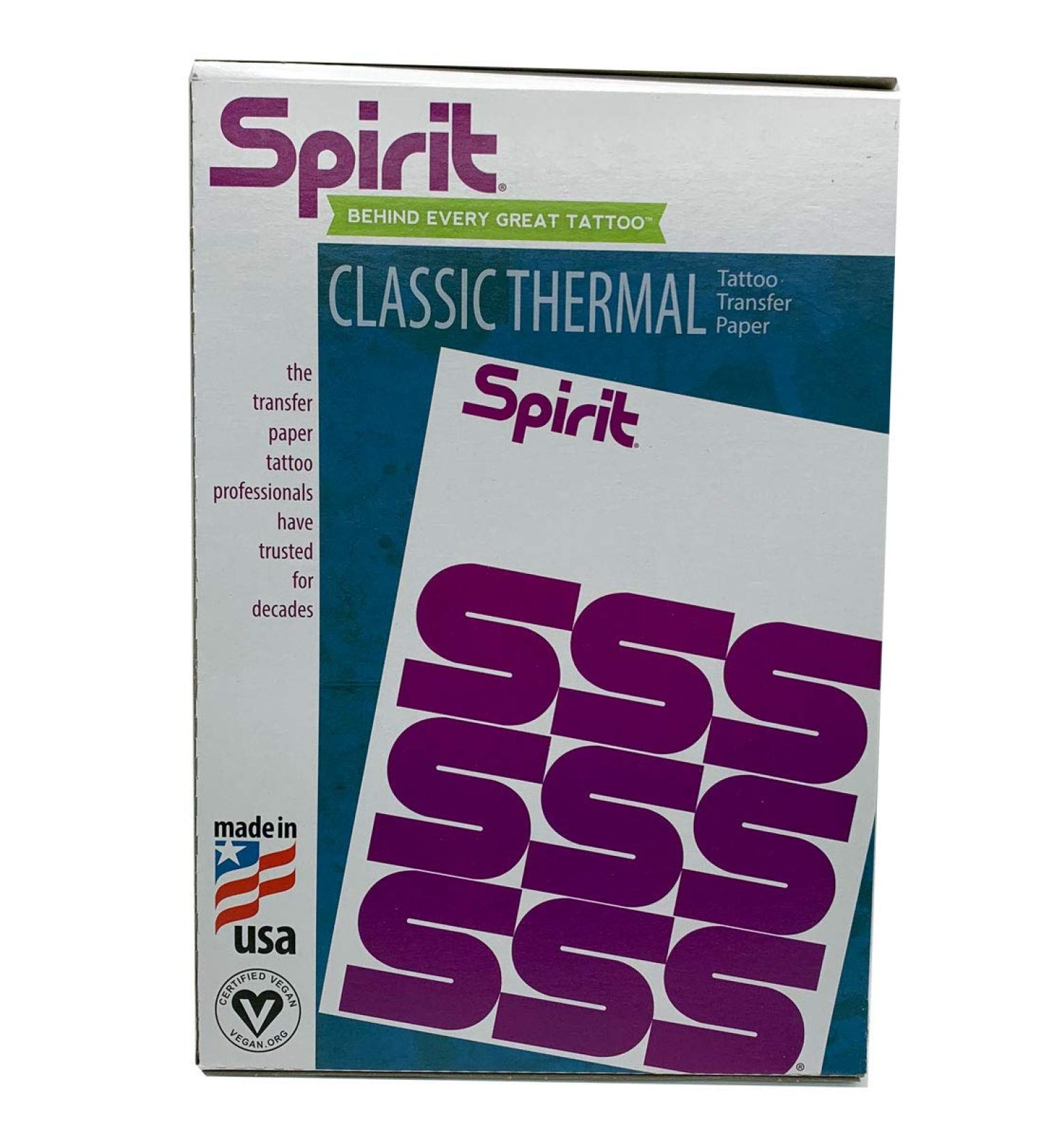 Spirit Tattoo Stencil Thermal Transfer Paper - 100 Sheets - 8.5 x 11 Inch - Buy Online on GoSupps.com