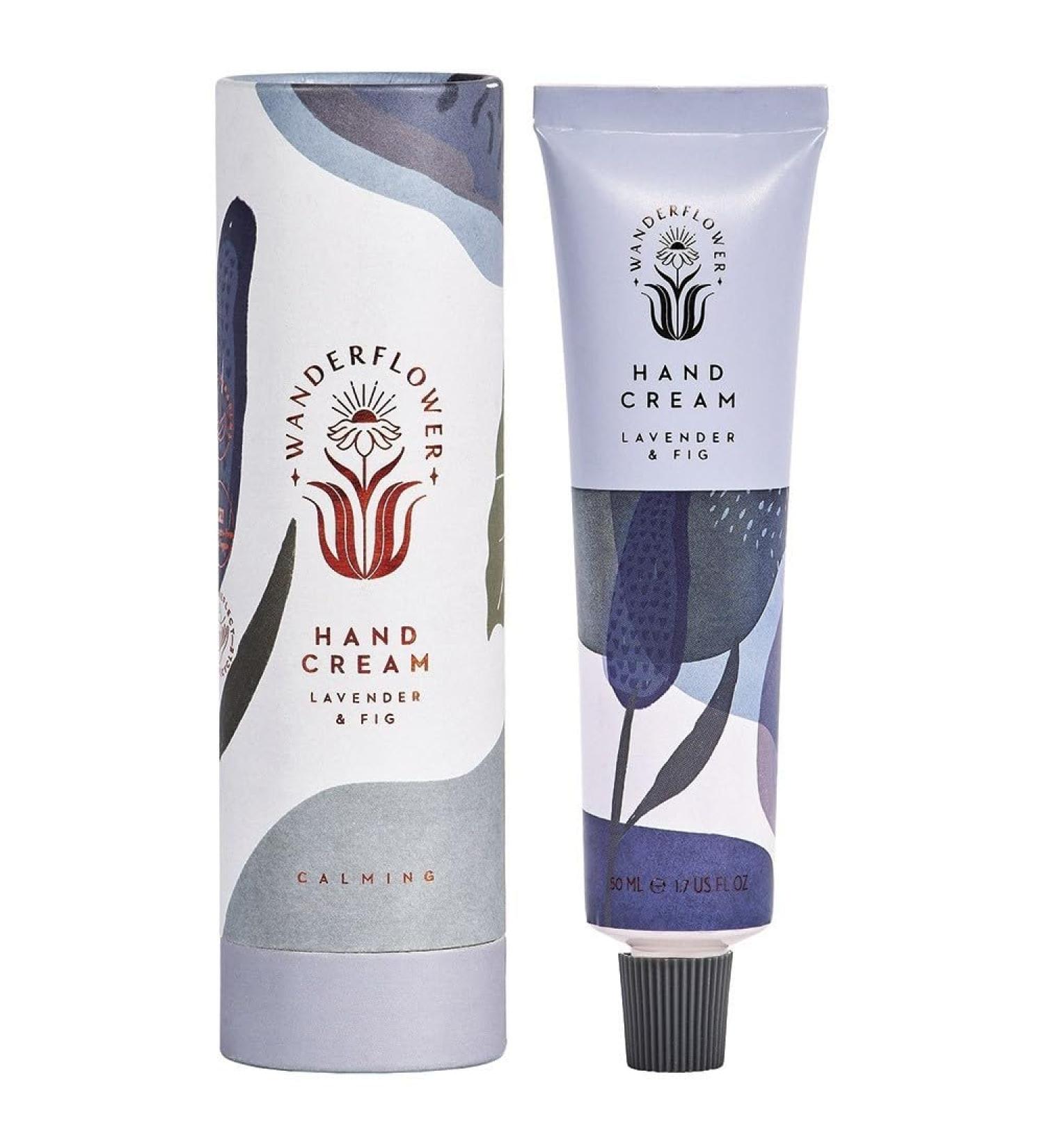 Maia Gifts Lavender & Fig Wandering Flower Hand Cream - Nourishing Moisturizer | International Shipping Available - Buy Online on GoSupps.com