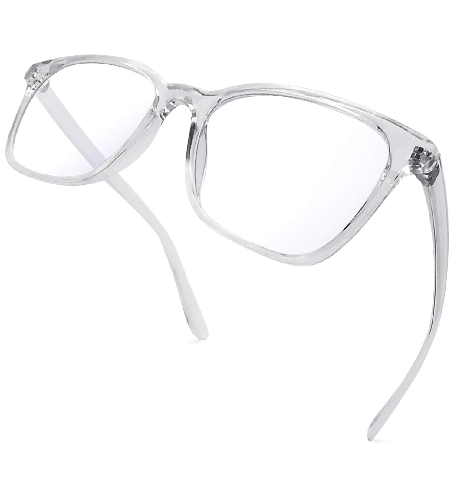 Joopin Blue Light Filter Glasses for Men & Women - Classic Transparent Gaming & Computer Glasses Without Strength - Buy Online on GoSupps.com