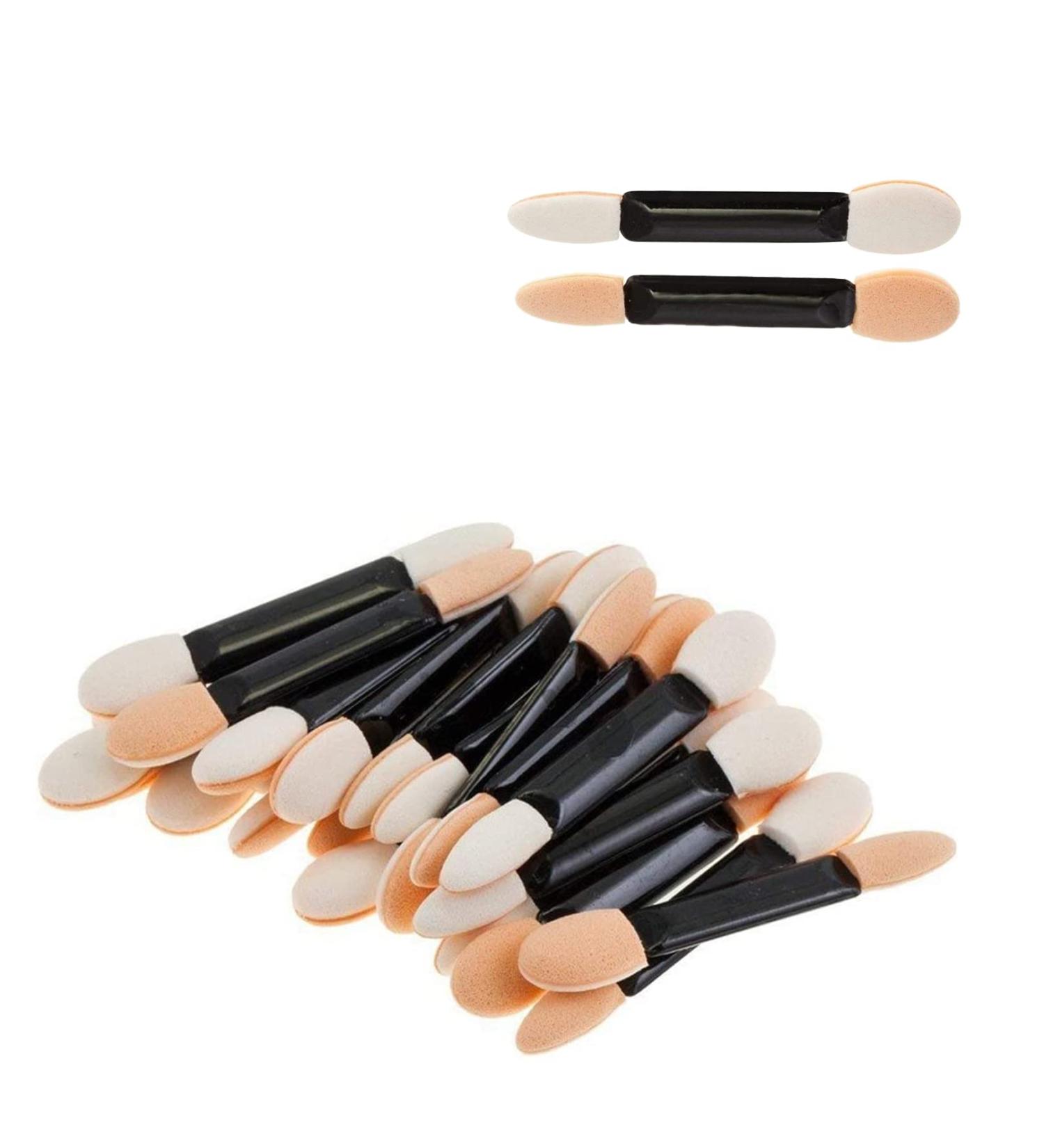 Sponge Eyeshadow Applicator 30pcs - Disposable Dual Sided Oval Brush for Eye Makeup - Perfect for Eyeliner, Arts & Crafts, DIY Nail Art - Beauty Tool - Buy Online on GoSupps.com