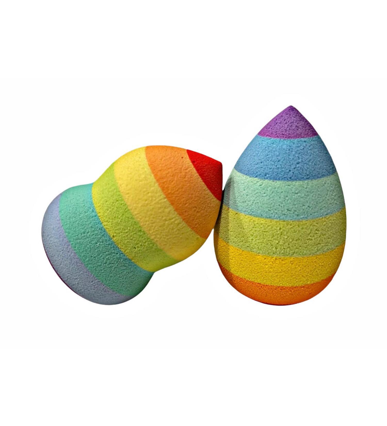 Rainbow Makeup Sponge - Latex-Free Tear Drop Applicator for Flawless Makeup Application - International Shipping Available - Buy Online on GoSupps.com