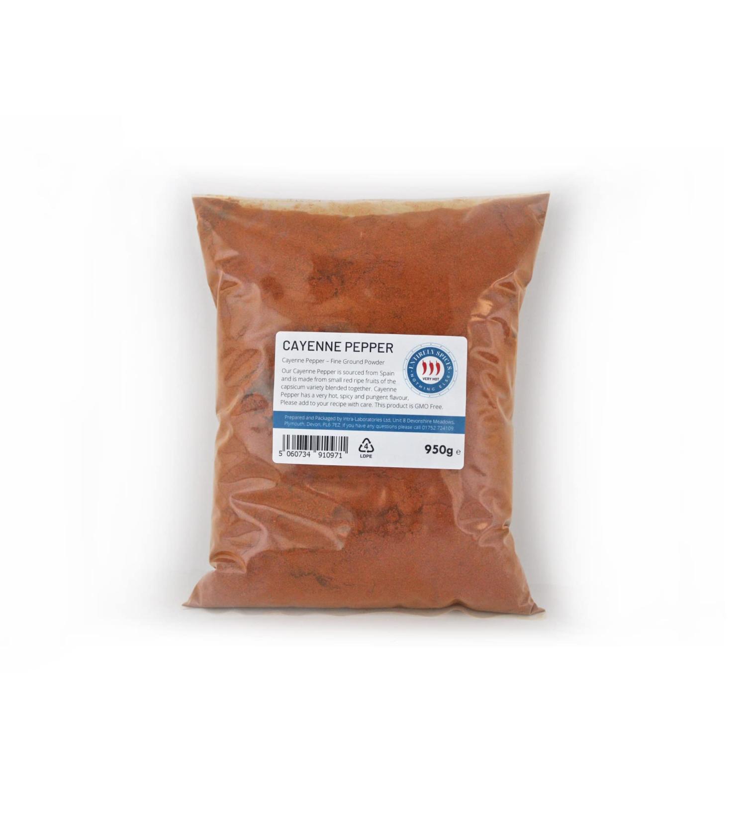 Entirely Ingredients Cayenne Pepper - 950g - Selected for Quality - Food Grade