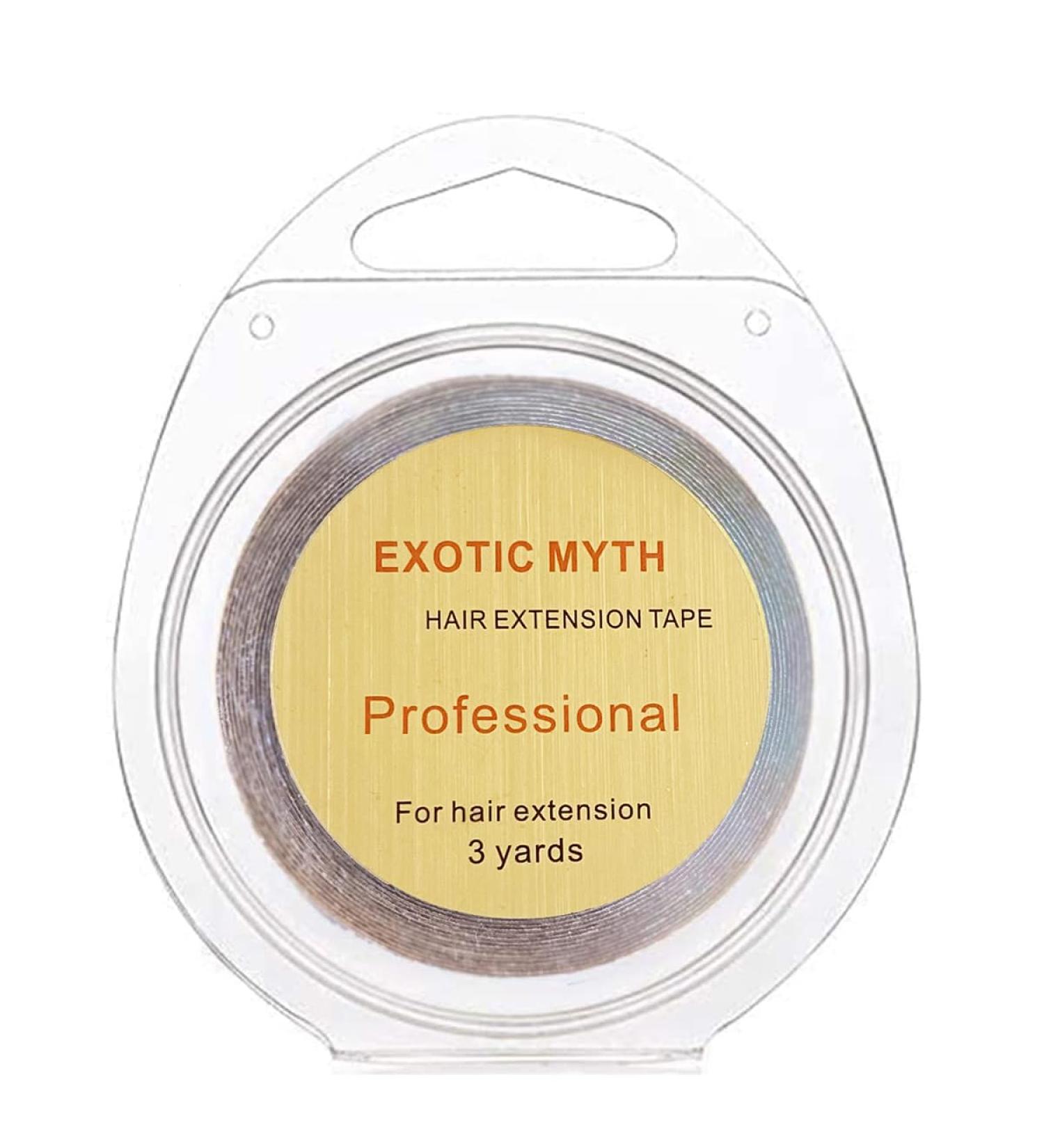 Long-lasting Double Sided Hair Extension Tape (Brown) 10mm x 3 yards - 3+ Months Hold - Buy Online on GoSupps.com