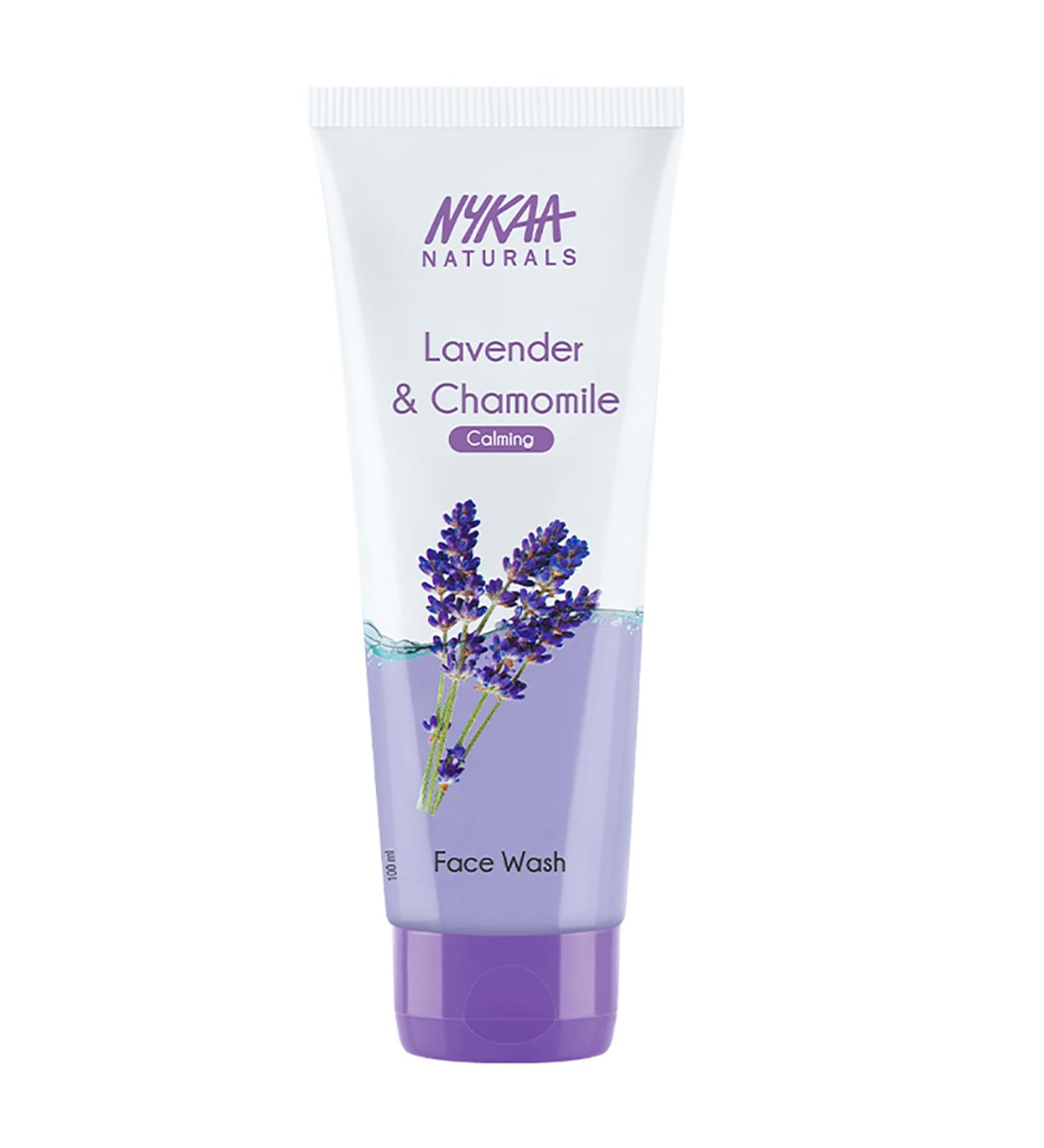 Nykaa Naturals Face Wash - Lavender and Chamomile For Women 3.38 oz Cleanser - Buy Online on GoSupps.com