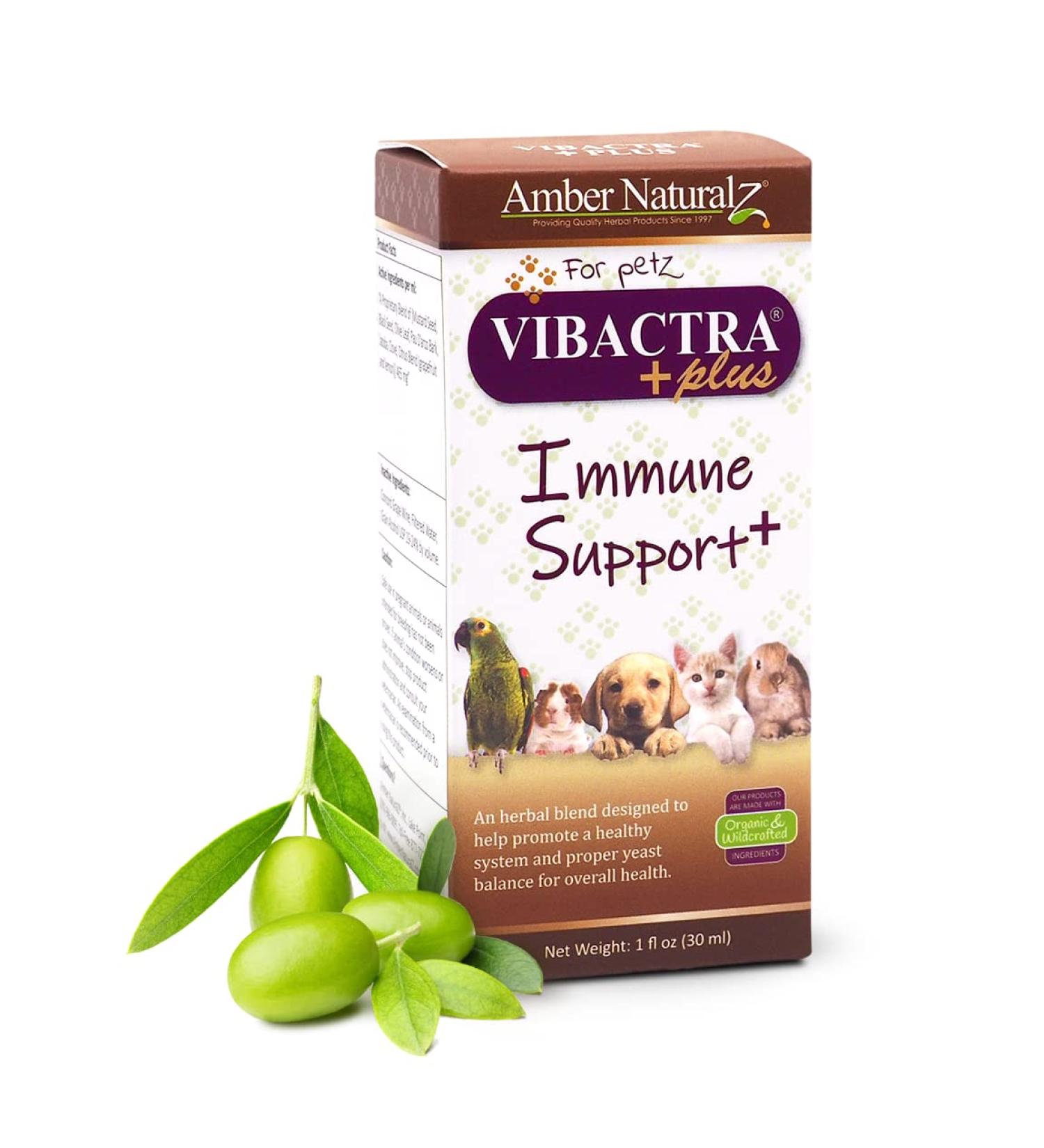 AMBER NATURALZ VIBACTRA Plus 1oz - Immune Support for Pets - Buy Online on GoSupps.com