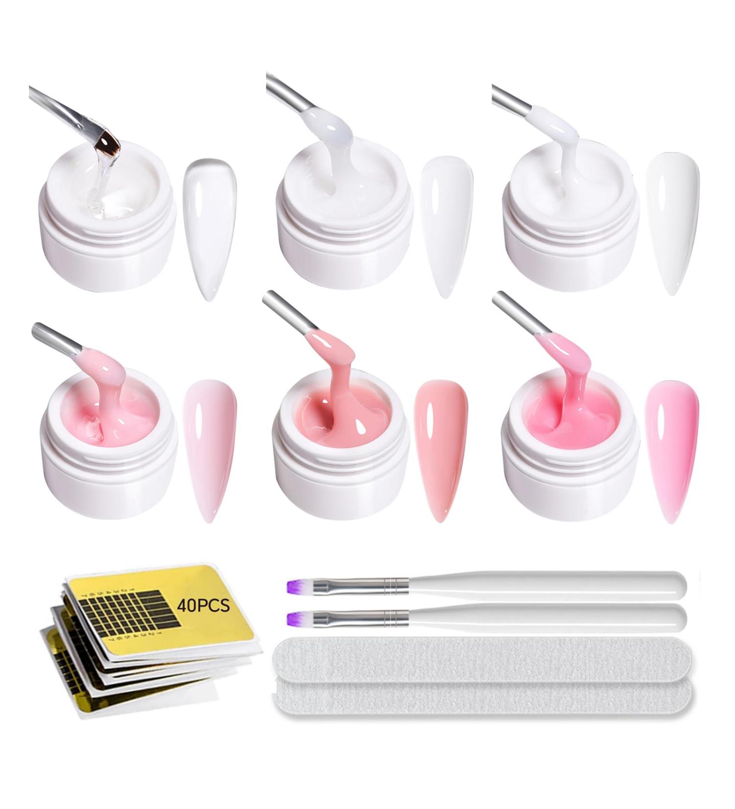  GZSYY Set of 6 builder gels for gel nails - UV builder gel - For nail extensions - Buy Online on GoSupps.com