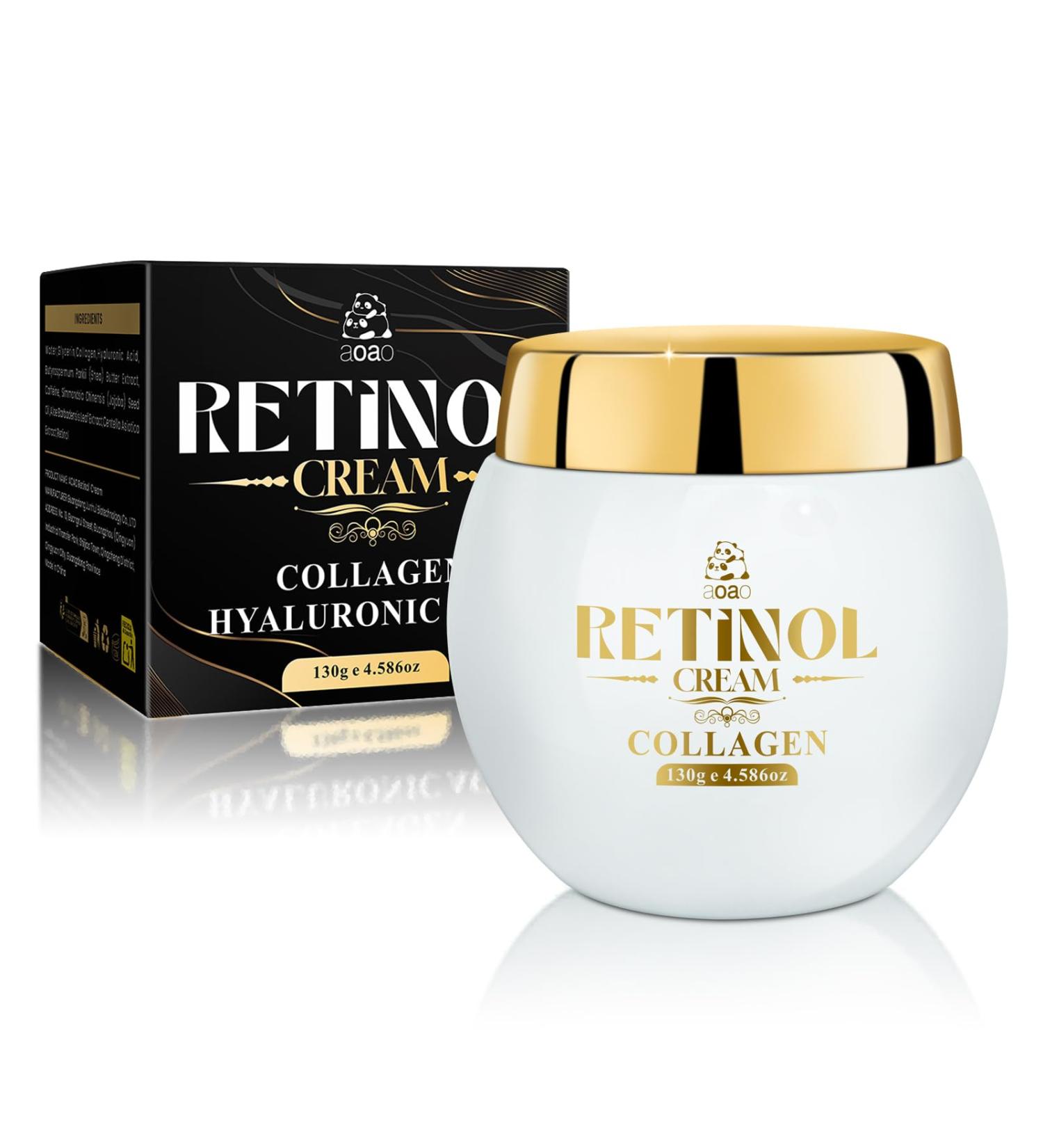 Men's Anti Aging Face Cream for Men, Anti Wrinkle with Retinol, Collagen & Hyaluronic Acid, Restore Skin Barrie, Boost Elasticity, Fresh Scent Face Moisturizer, Skin Tone Treatment, 130g/4.59oz - Buy Online on GoSupps.com
