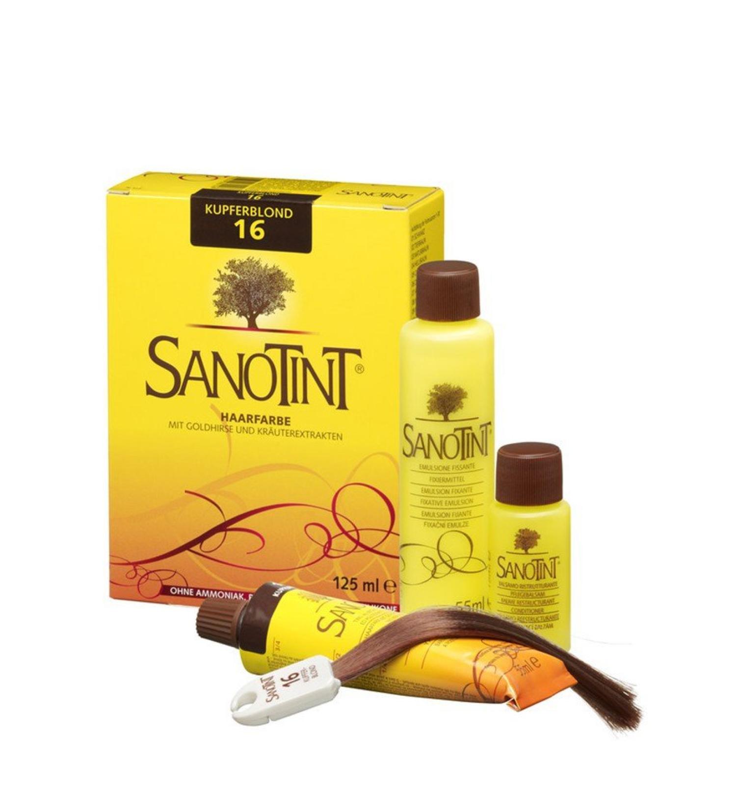 Sanotint Hair Color No.16 Copper Blonde Biondo ramato 125 ml (1 pack)