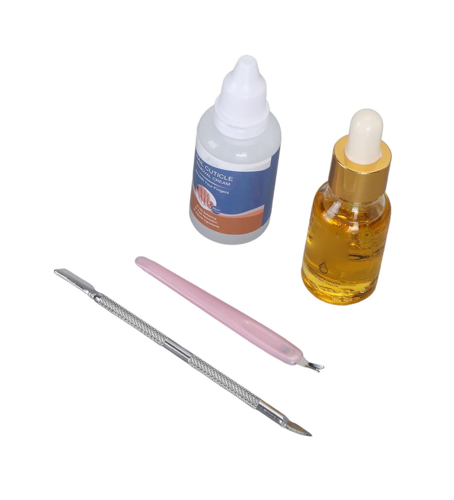 Nutrient Oil Cream Cuticle Care Kit with Steel Pusher High Efficiency Strengthening Healthy and Nourishing Safe Ingredients for Improved Appearance (YS25-2) - Buy Online on GoSupps.com