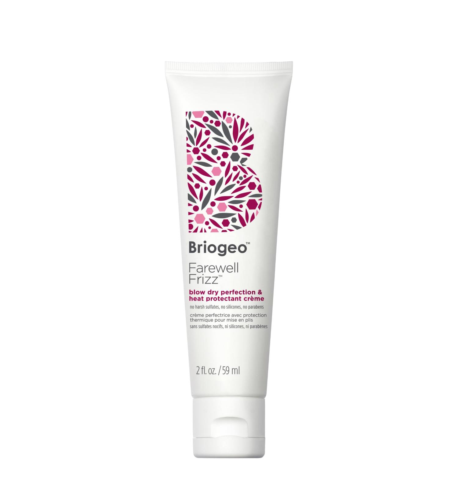 Briogeo Farewell Frizz Blow Dry Crème - Anti Frizz Heat Protectant with Argan Oil Silicone-Free Vegan & Cruelty-Free - 2oz - Buy Online on GoSupps.com
