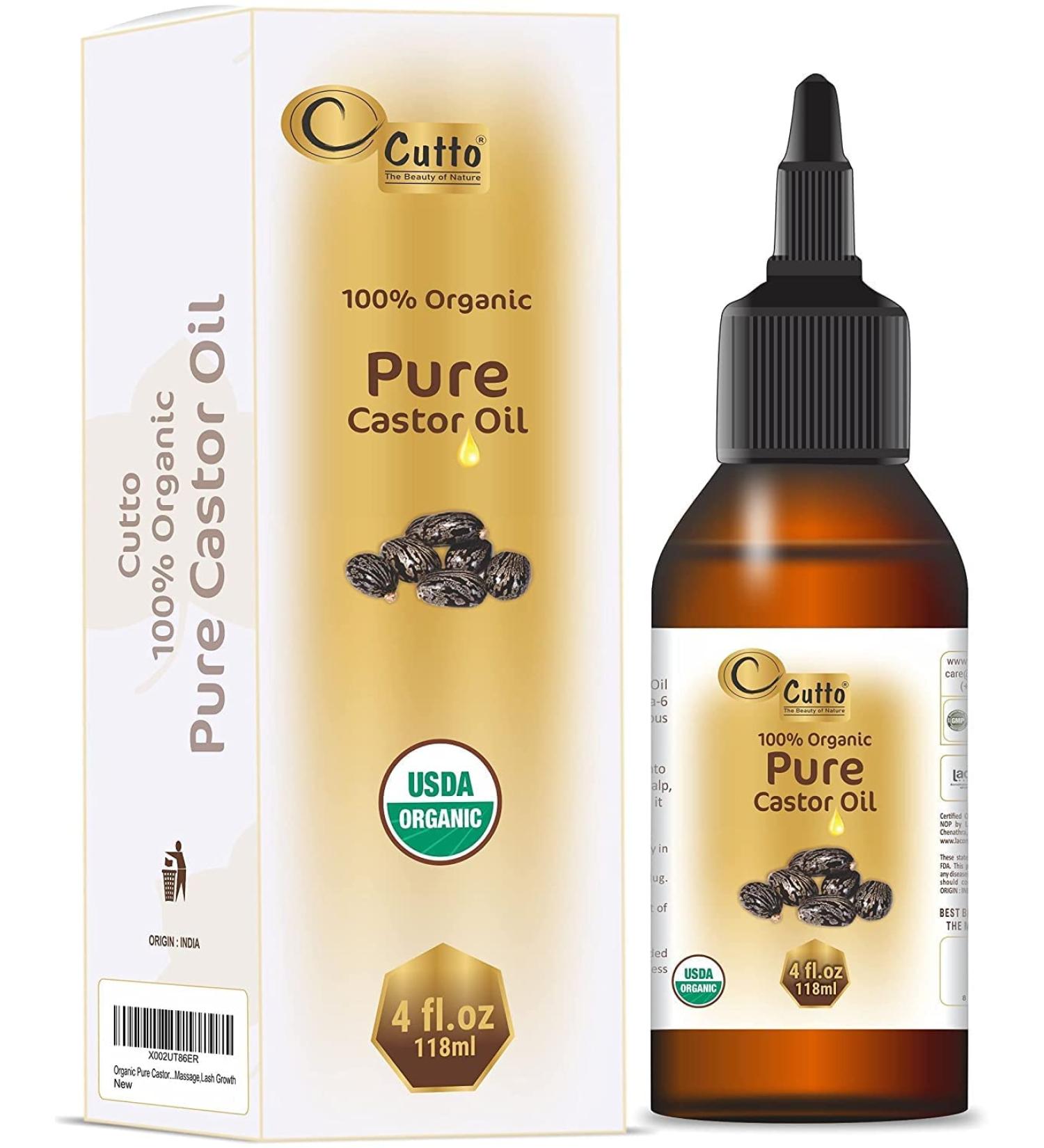  QURA QURA USDA Certified Cold Pressed Pure Castor Oil (4 oz) - 100% Pure Non-GMO No Heat Treatment Hexane Free Castor Oil - Moisturizing & Healing for Dry Skin Skin - Buy Online on GoSupps.com