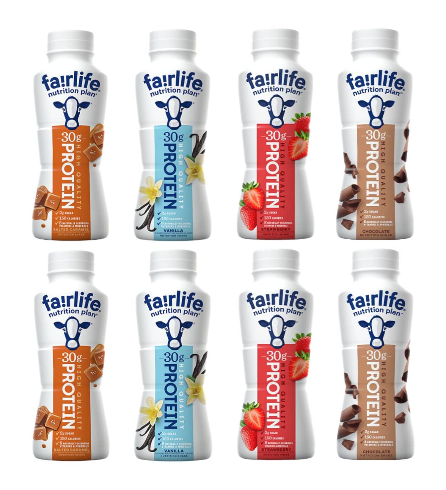 Fairlife High Protein Nutrition Plan Protein Shake Variety Sampler - 11.5 Fl Oz (8-Pack) - Boost Your Protein Intake with a Delicious Sampler Pack - Buy Online on GoSupps.com