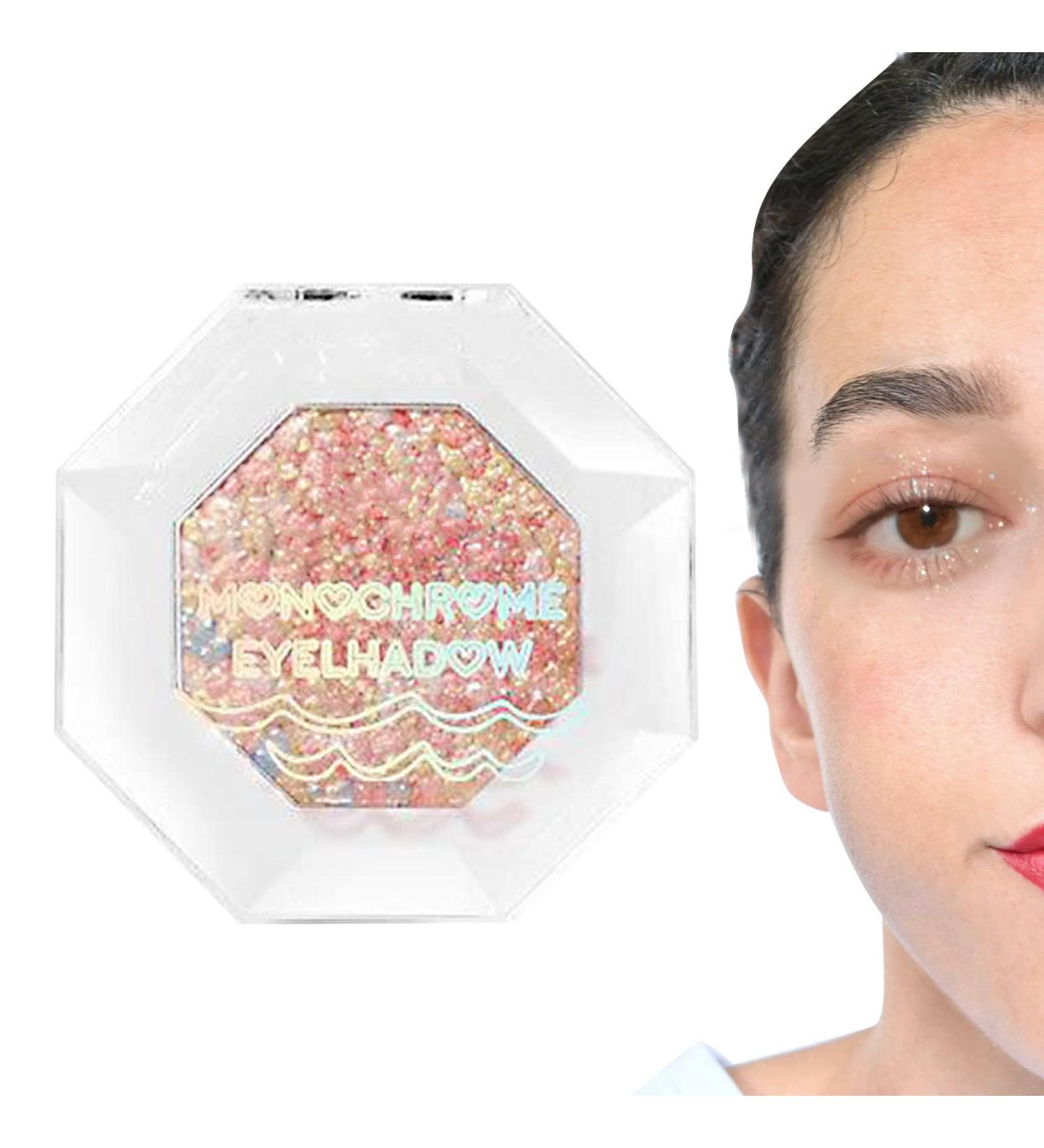 5 Diamond Glitter Eyeshadow | Easy Smudge Glitter Shimmer Glitter High Pigment Longwear Single Mild Texture Eye Makeup for Day & 5 Pcs 105# Colorful World - Buy Online on GoSupps.com