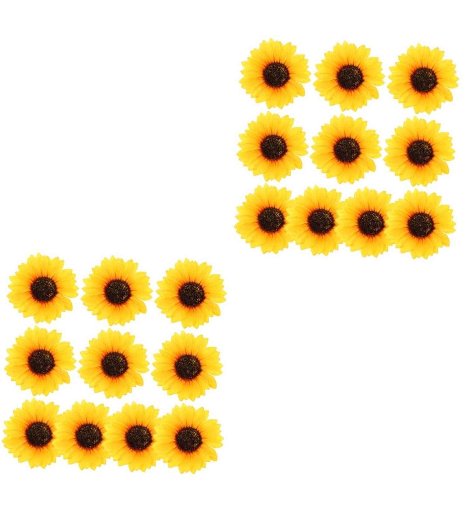 ABOOFAN 20 Pcs Simulated Sunflower Mini Sombrero DIY Crafts Fake Yellow Flowers Jackets Applique Hat Filler As Shownx2pcs 10X10X2CMx2pcs - Buy Online on GoSupps.com