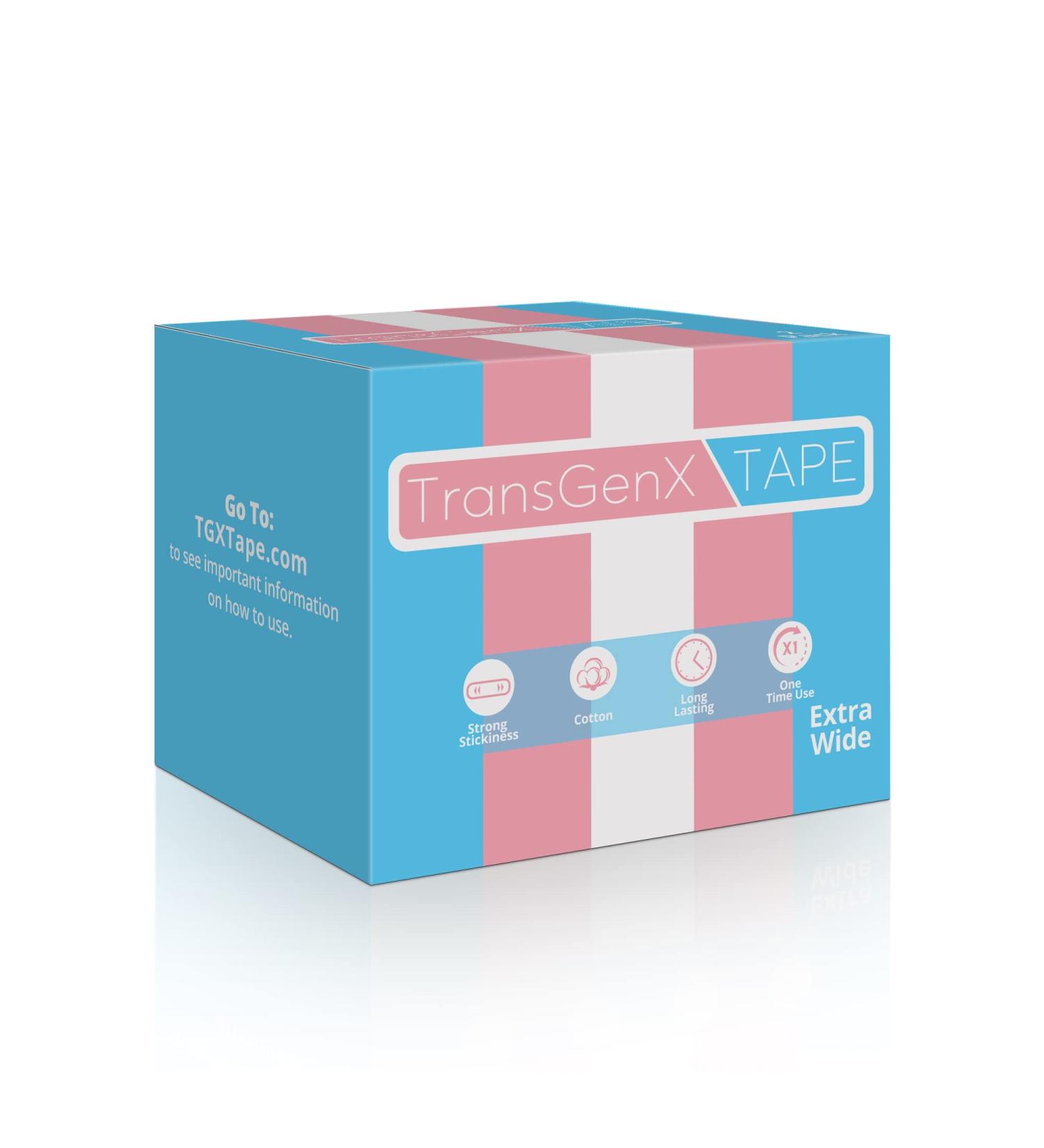 TransGenX 4 Inch Wide Tape - Extra Wide FTM Chest Binder for Transgender - Buy Online on GoSupps.com