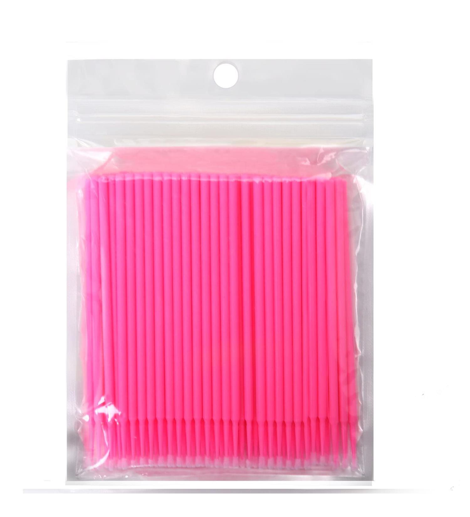 Micro Applicators Brushes 200pcs Fadvan Micro Brushes Disposable Applicator Eyelash Brushes Swabs for Eyelashes Extensions Pink Purple Yellow Blue Mascara Make Up Eyelash Brush (Pink) 200 Pink - Buy Online on GoSupps.com