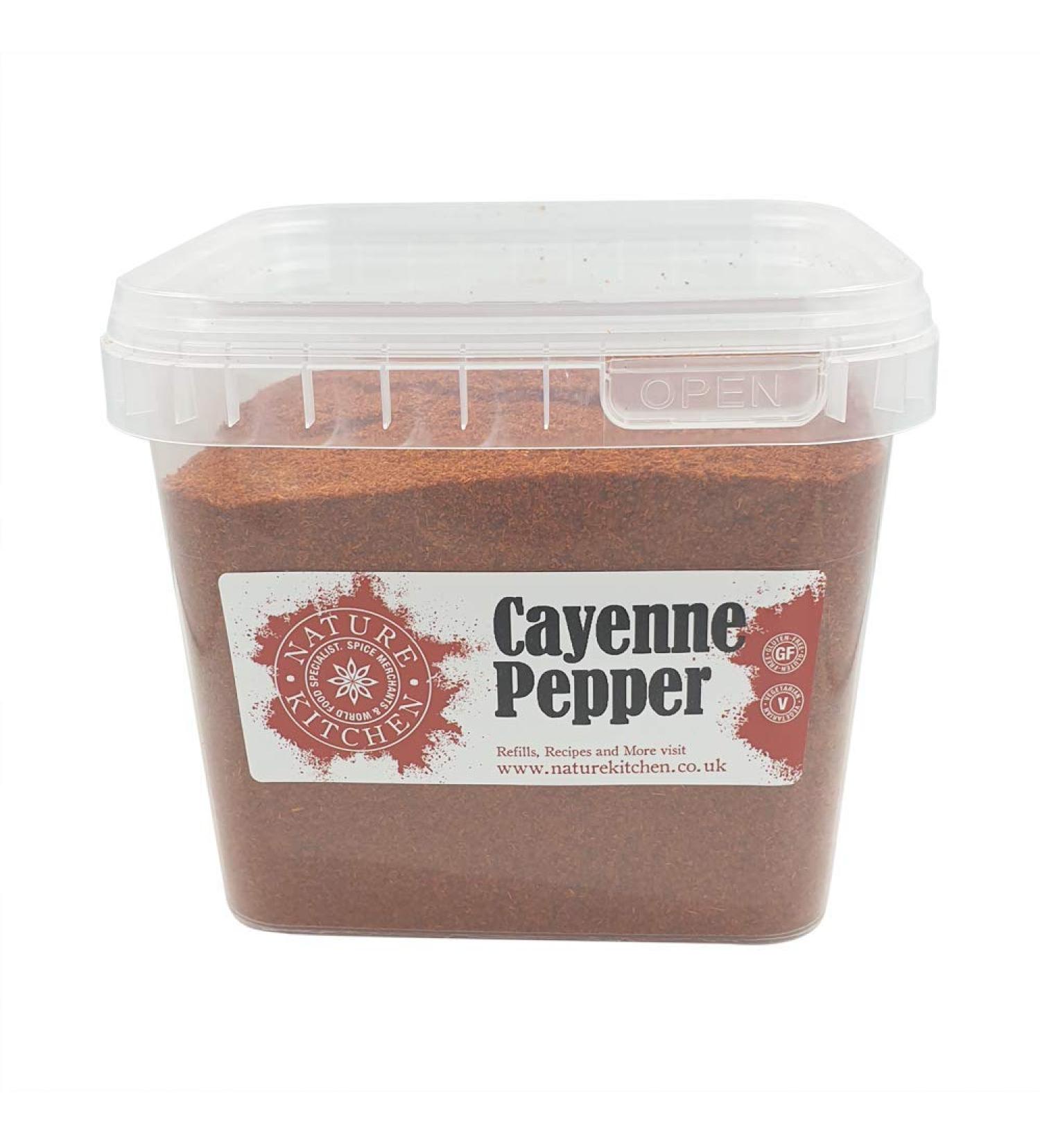 Nature Kitchen Cayenne Pepper 500G - Gluten-Free & Vegan Seasoning Blend for Everyday Cooking | Ideal for Marinades, Sauces, Frying, Baking, and Grilling - Buy Online on GoSupps.com