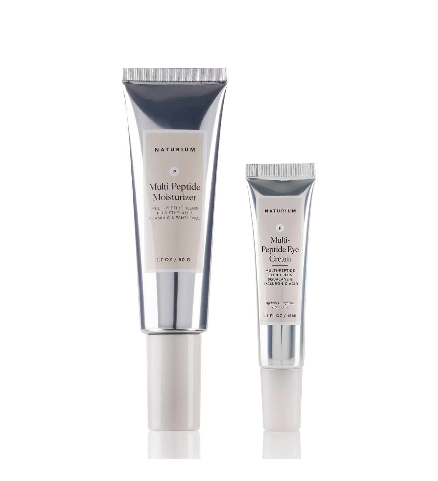 Naturium Multi-Peptide Duo Eye Cream & Moisturizer - Firming & Smoothing Skincare Treatment - Buy Online on GoSupps.com
