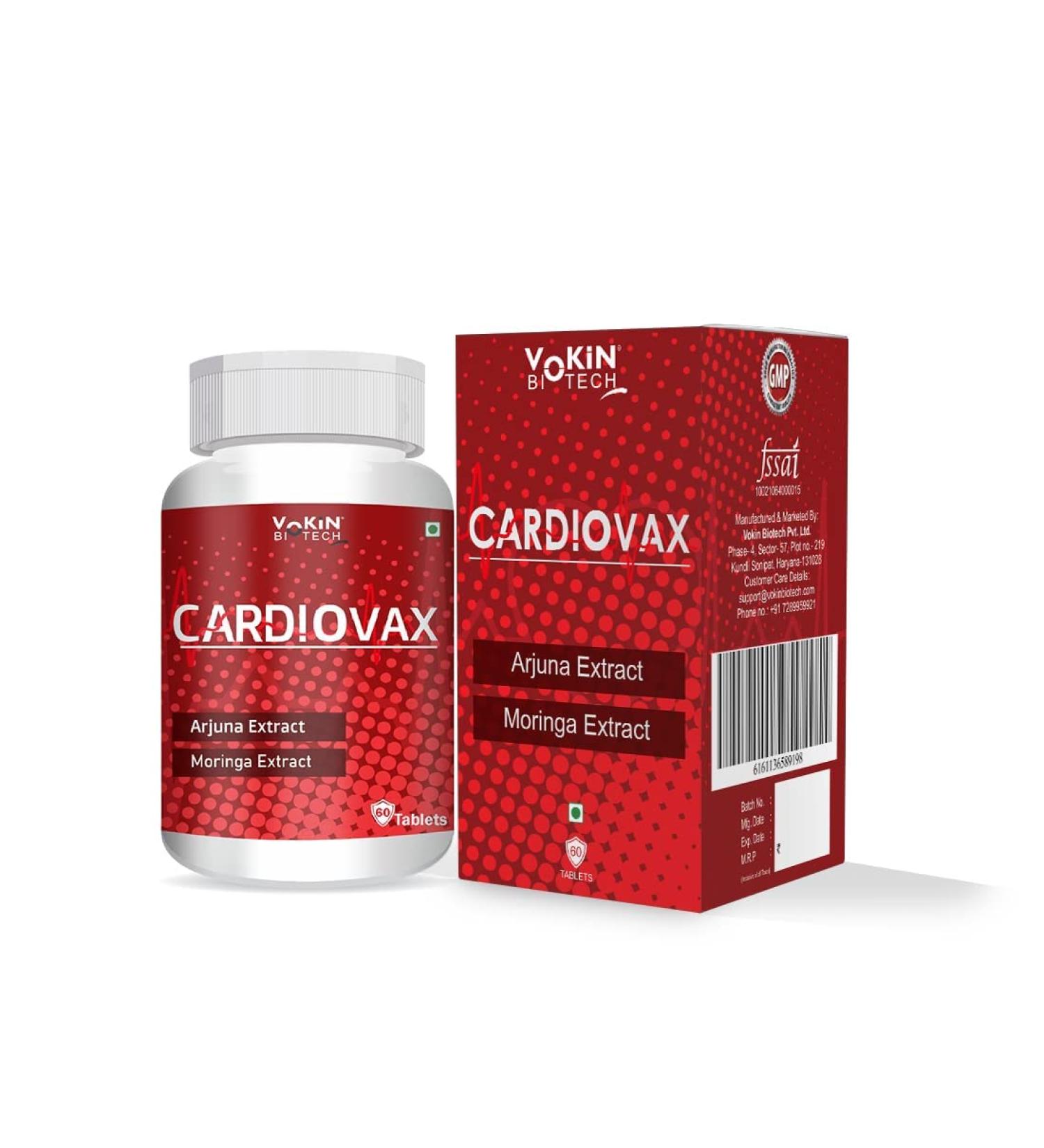 Cardiovax with Coenzyme Q10 Arjuna & Moringa Extract | 60 Tablets for Heart Health & Energy - Buy Internationally - Buy Online on GoSupps.com
