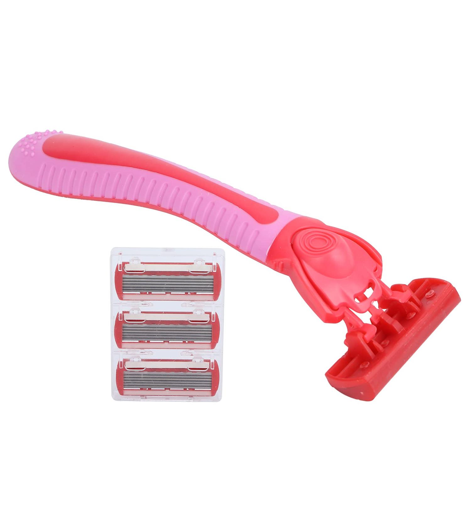 Buy Women's Skin Shaver with Elastic Sensor Blade | Red Reusable Razors for Smooth Legs - International Shipping Available - Buy Online on GoSupps.com