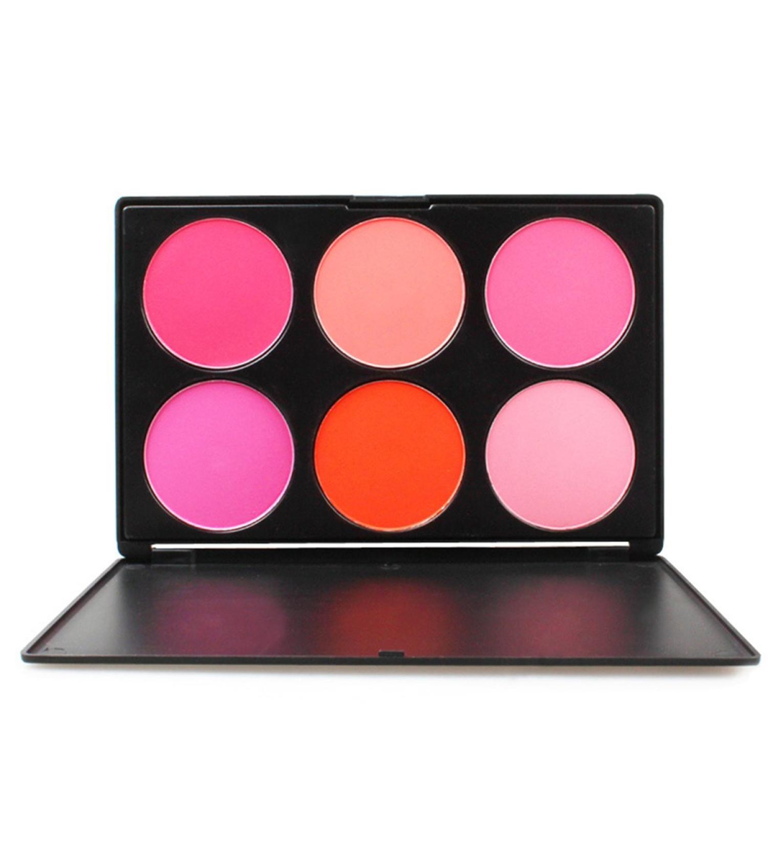FantasyDay Professional 6 Colors Face Powder Blush Palette - Perfect Makeup Set for Professionals & Personal Use | Shop Now! - Buy Online on GoSupps.com