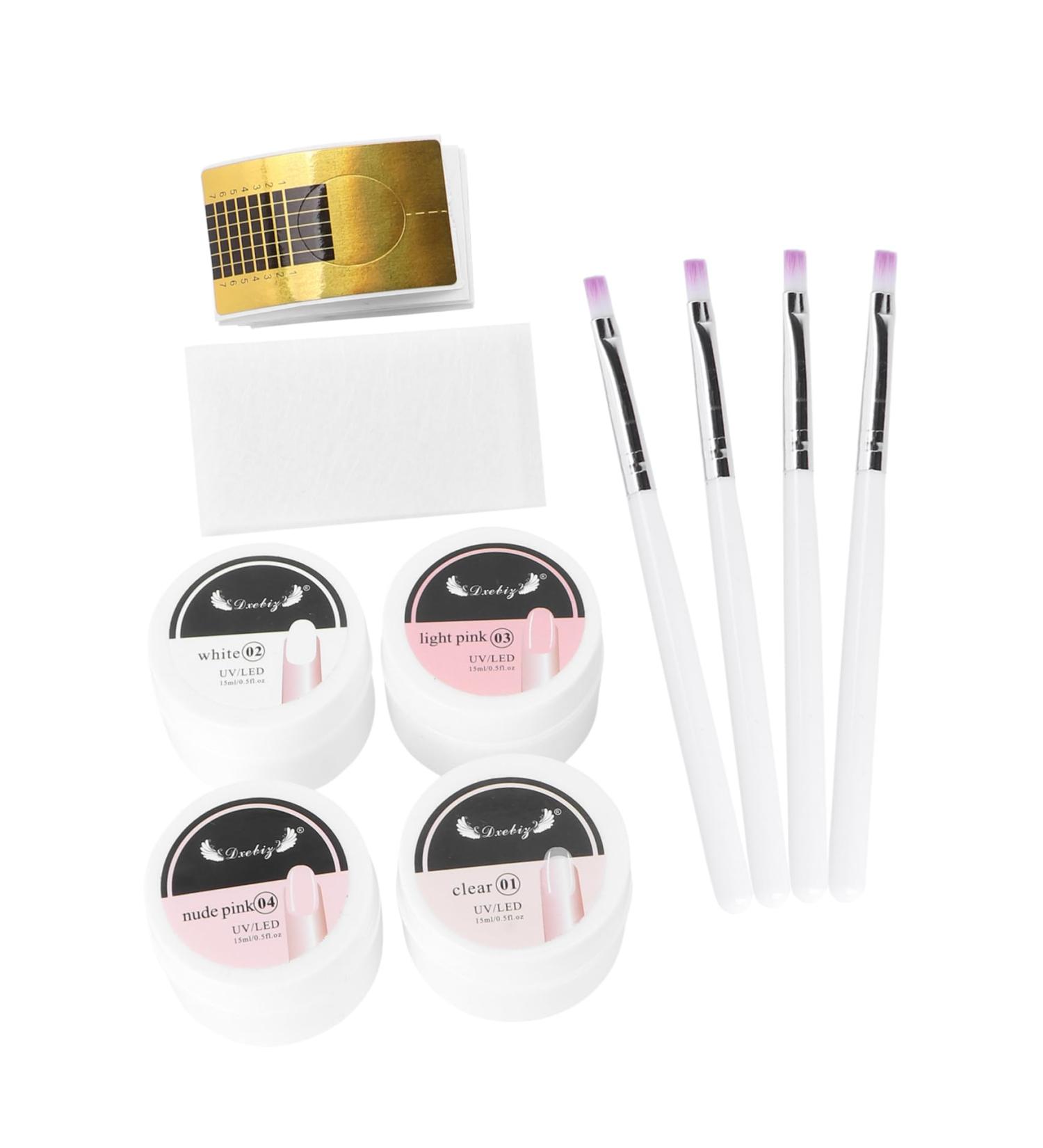 Healeved 1 Set Manicure Extension Set Polish Kit Manicure Brush Manicure Tool Kit De Manicura Armour Cards Acrylic Forms Extension Brush Manicure Accessory Extension Nail Abs 59x35cm Assorted Color - Buy Online on GoSupps.com
